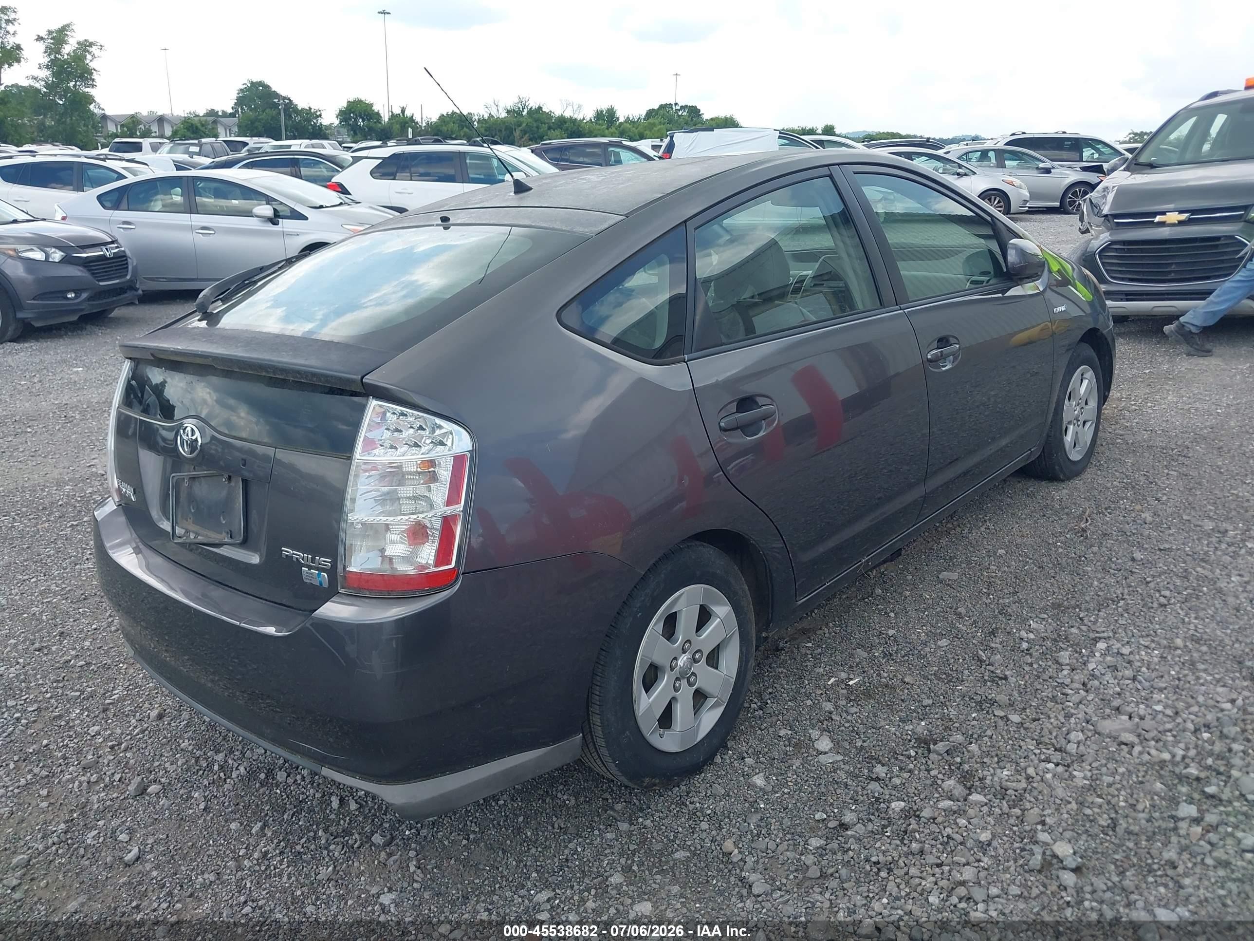 2008 Toyota Prius   Gray vin: JTDKB20U383407323