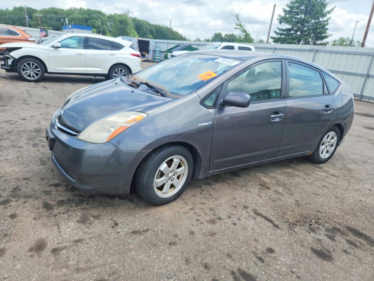 2008 Toyota Prius Base Gray vin: JTDKB20U383409301