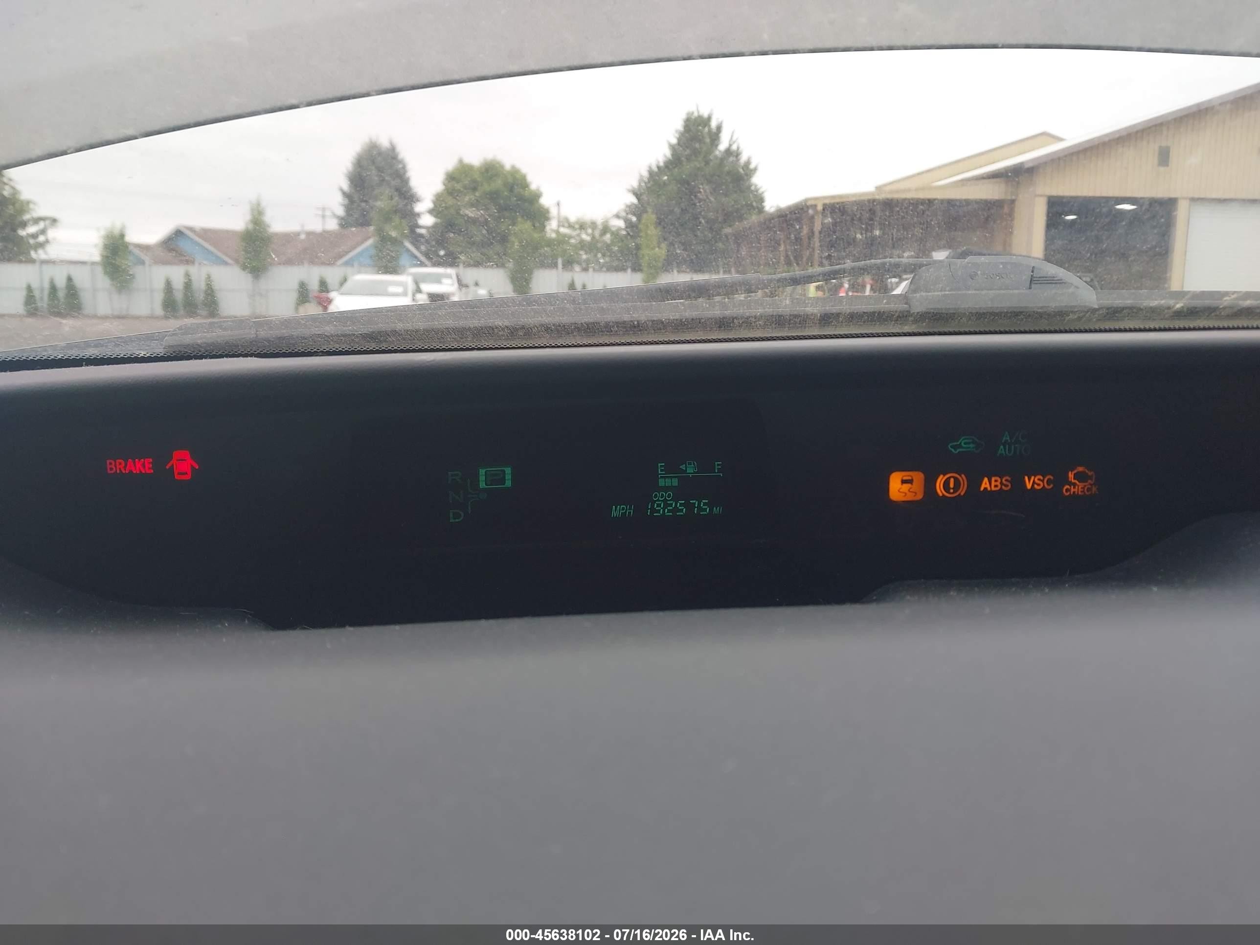 2008 Toyota Prius   Серый vin: JTDKB20U383412053