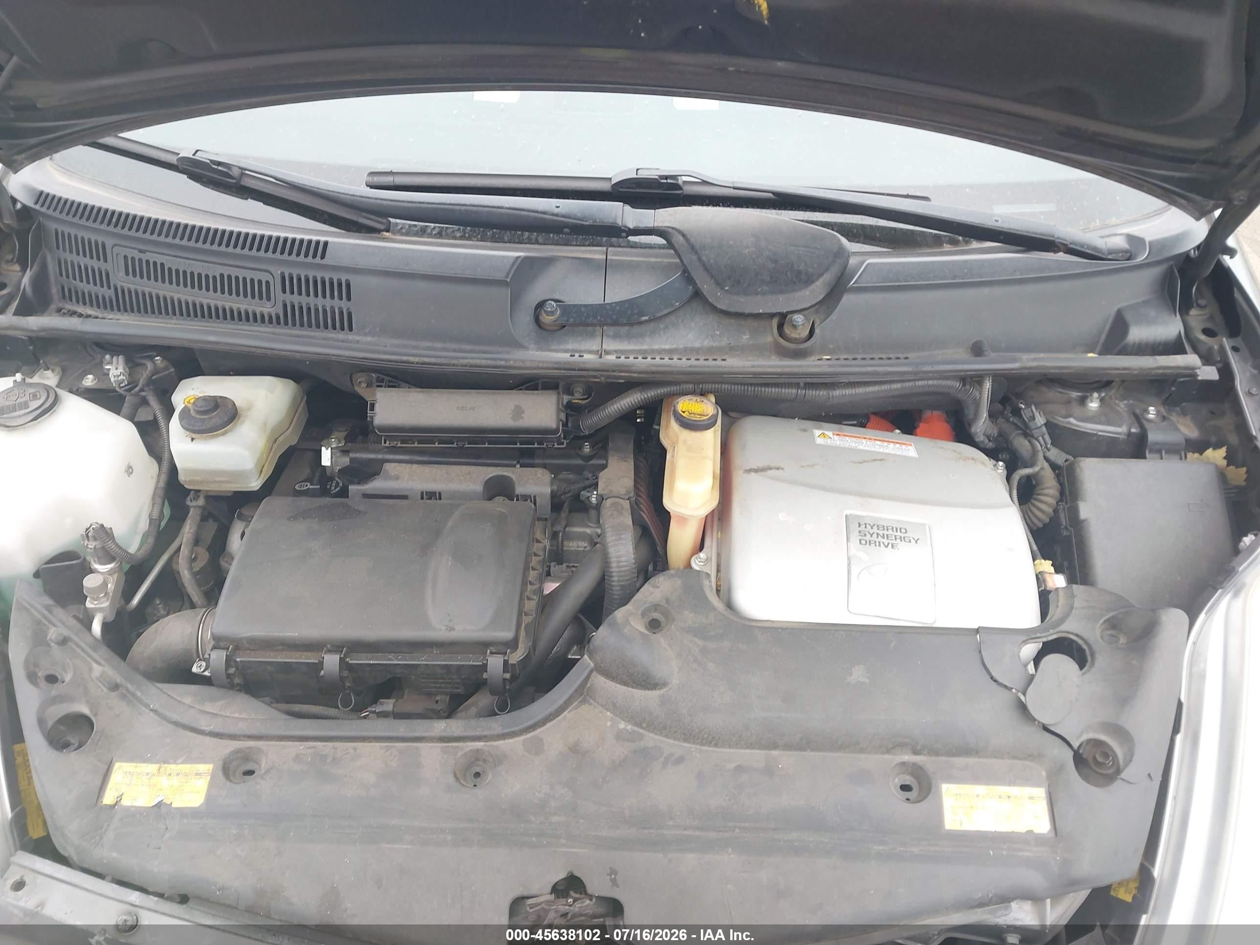 2008 Toyota Prius   Серый vin: JTDKB20U383412053