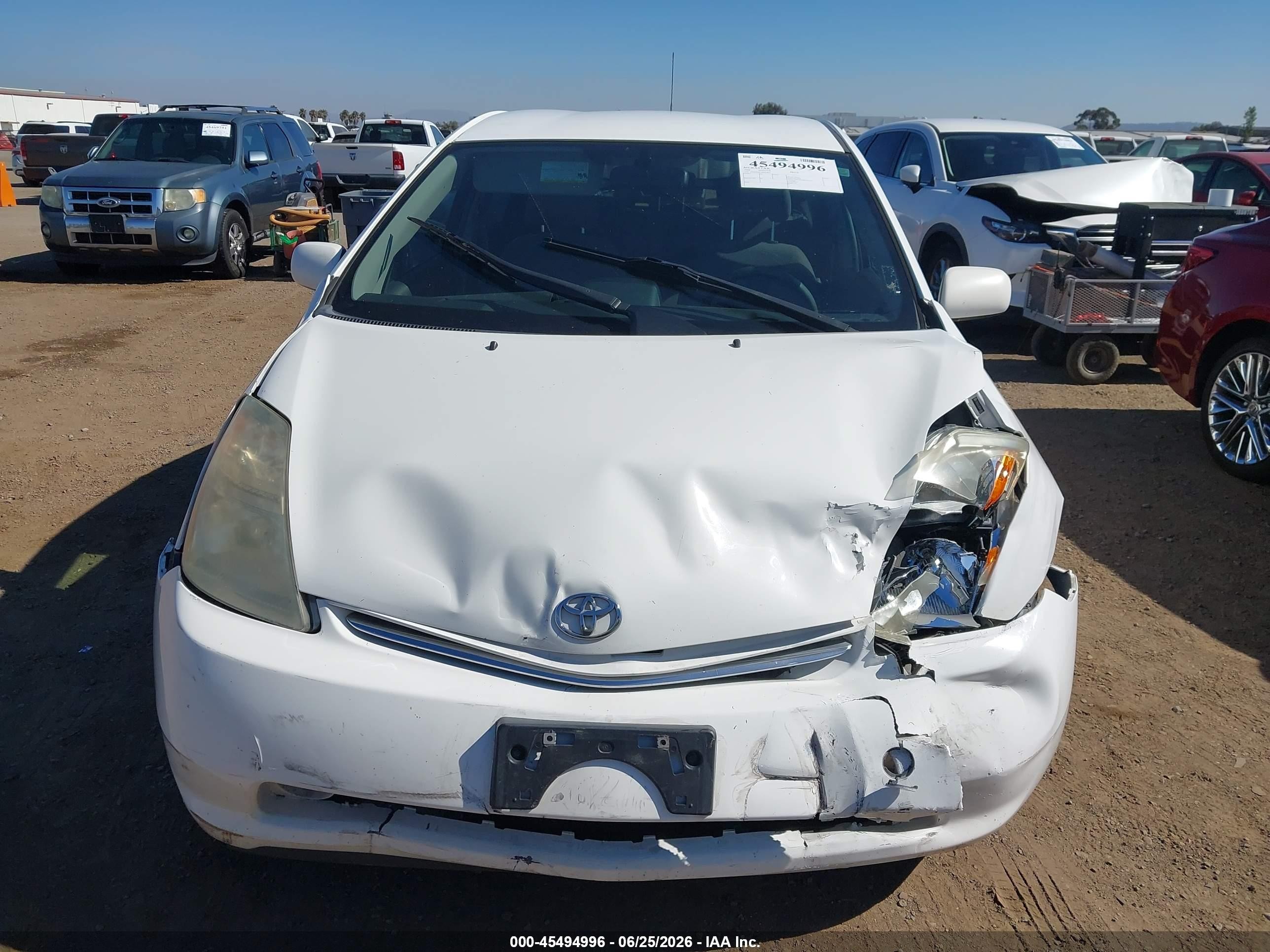 2008 Toyota Prius   White vin: JTDKB20U383414854