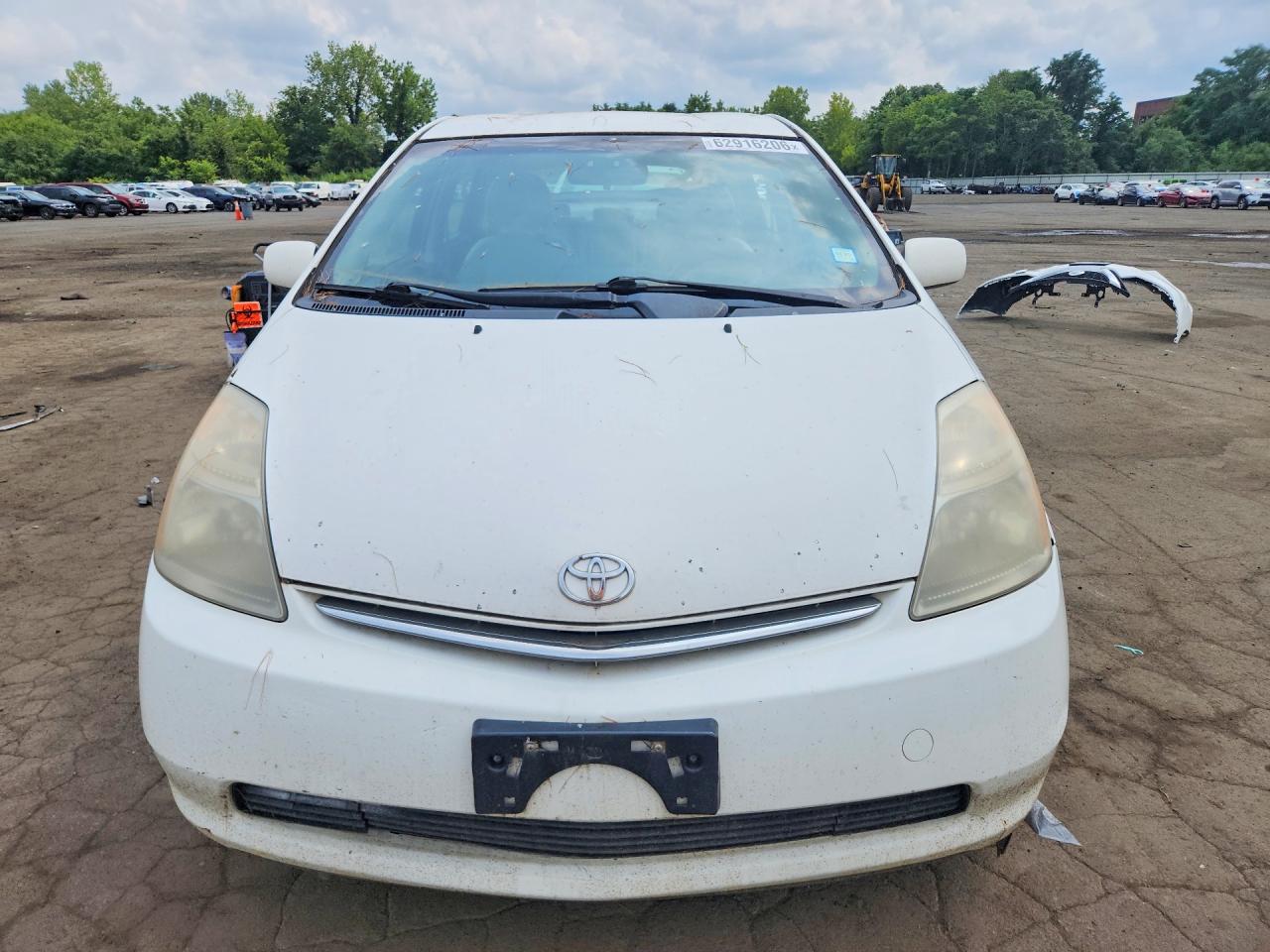 2008 Toyota Prius Base White vin: JTDKB20U383416748