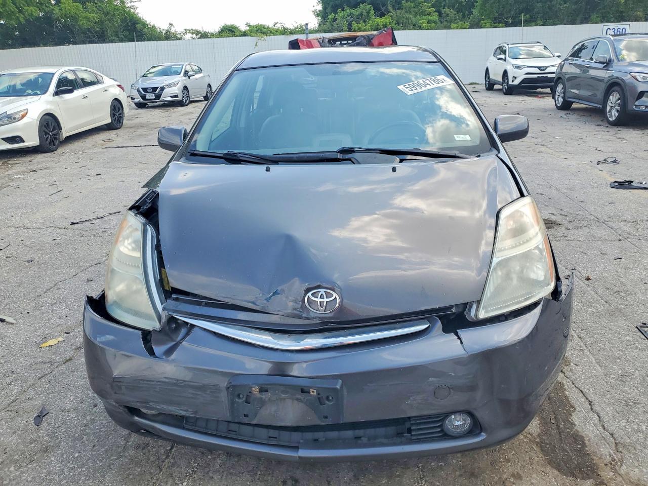 2008 Toyota Prius Base Gray vin: JTDKB20U383452911