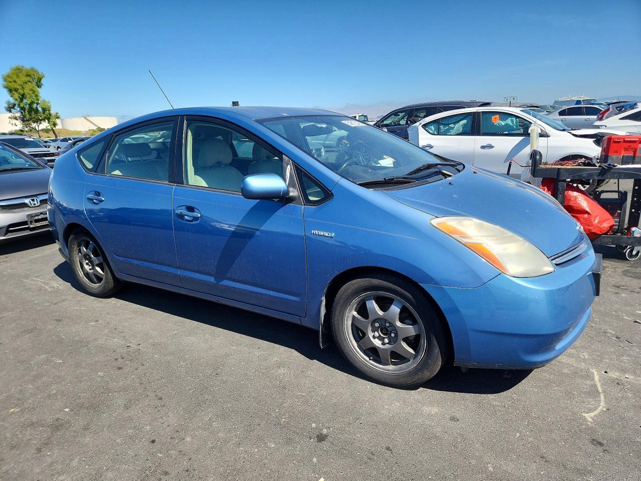 2008 Toyota Prius Touring Blue vin: JTDKB20U387694767