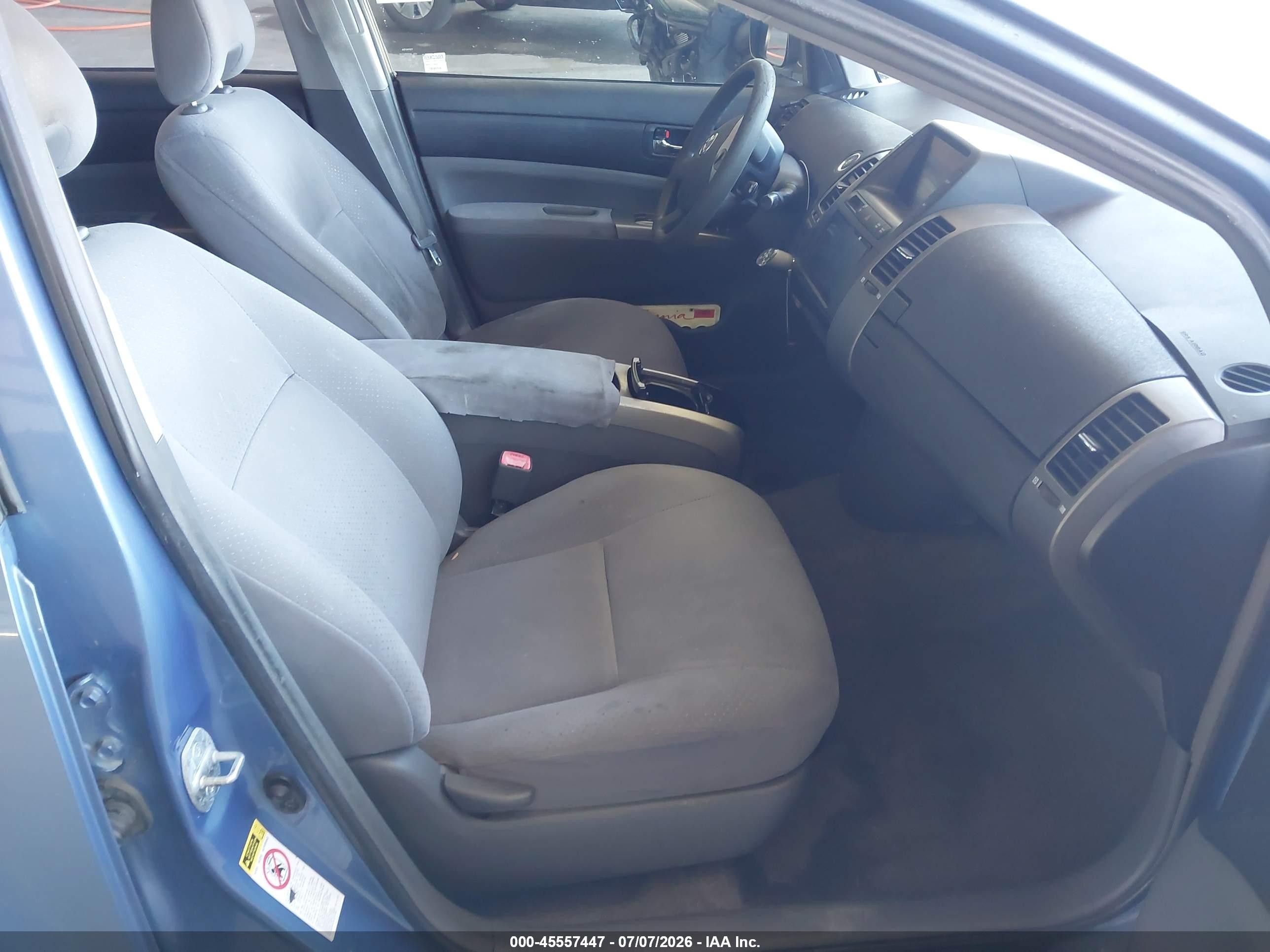 2008 Toyota Prius Touring Blue vin: JTDKB20U387696826
