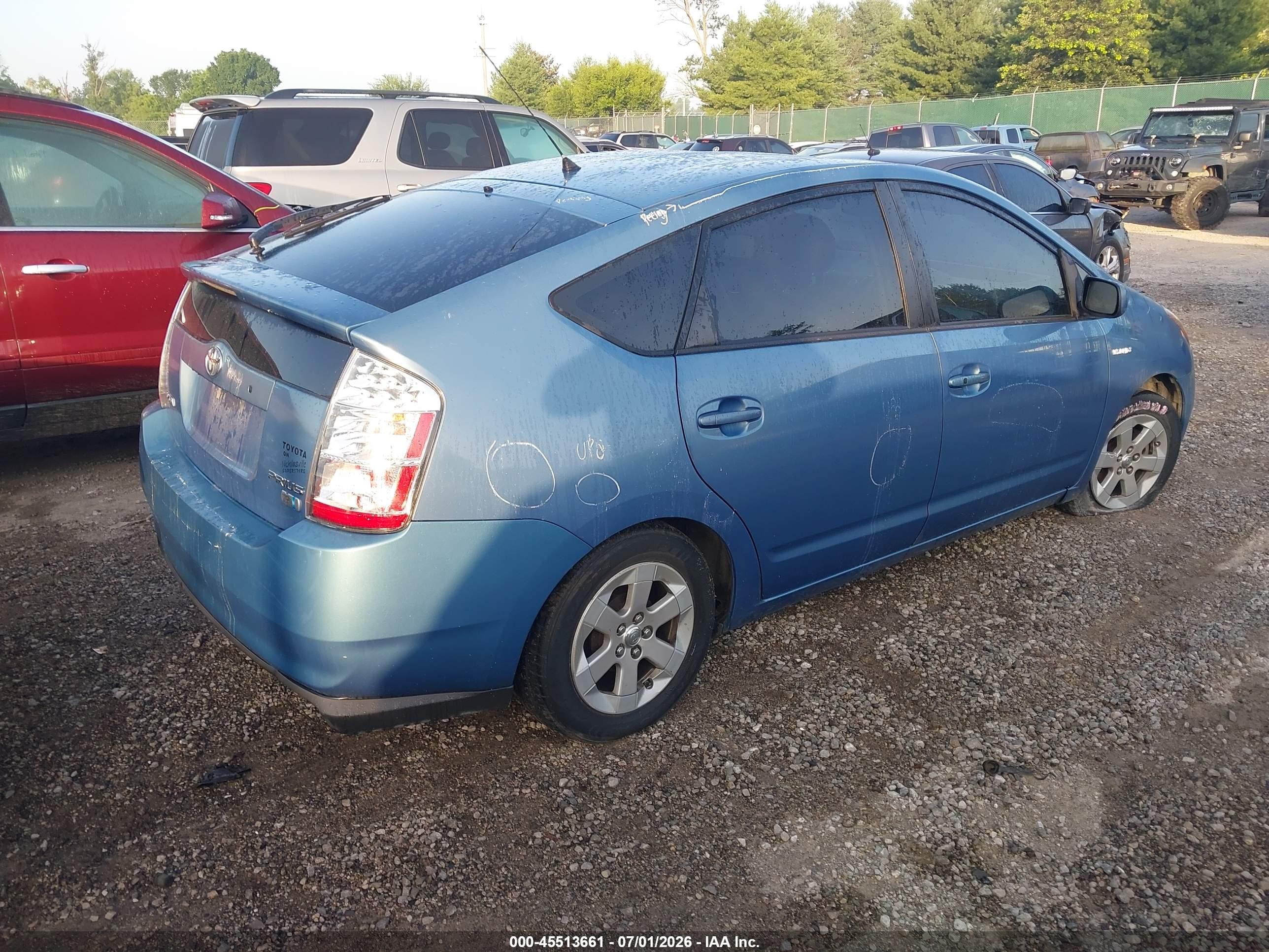 2008 Toyota Prius   Blue vin: JTDKB20U387723748