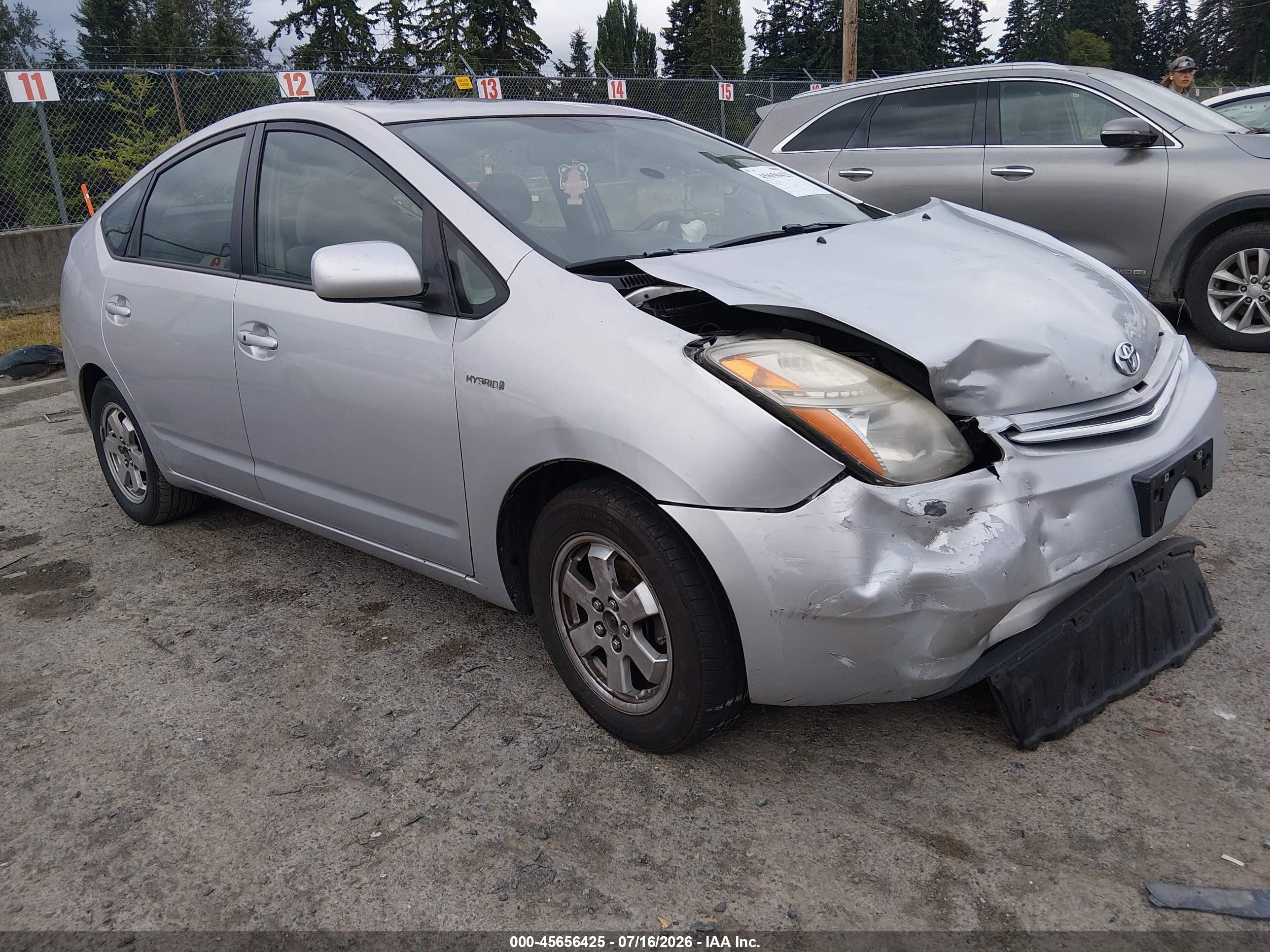 2008 Toyota Prius   Silver vin: JTDKB20U387740677