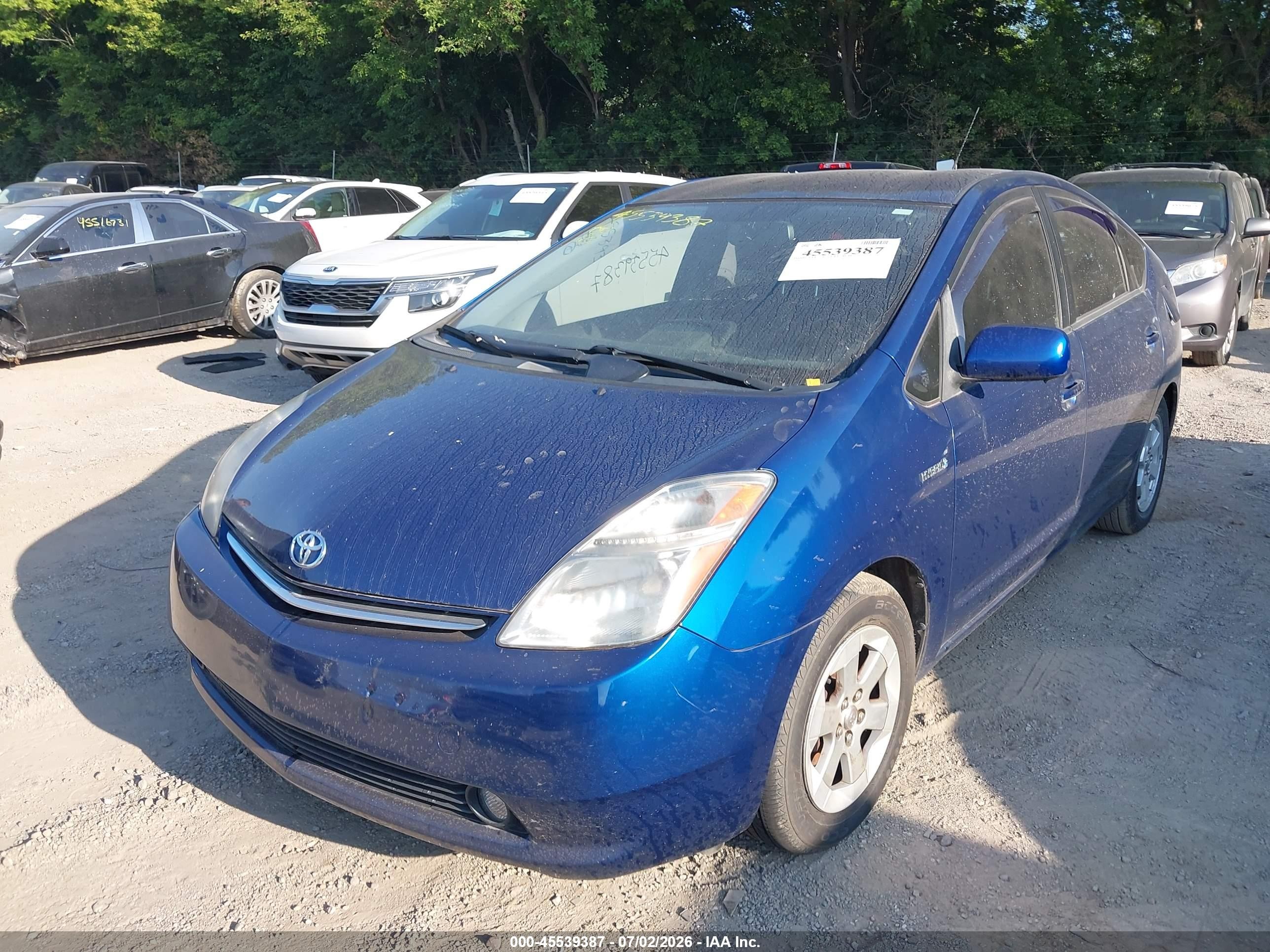2008 Toyota Prius   Blue vin: JTDKB20U387743353