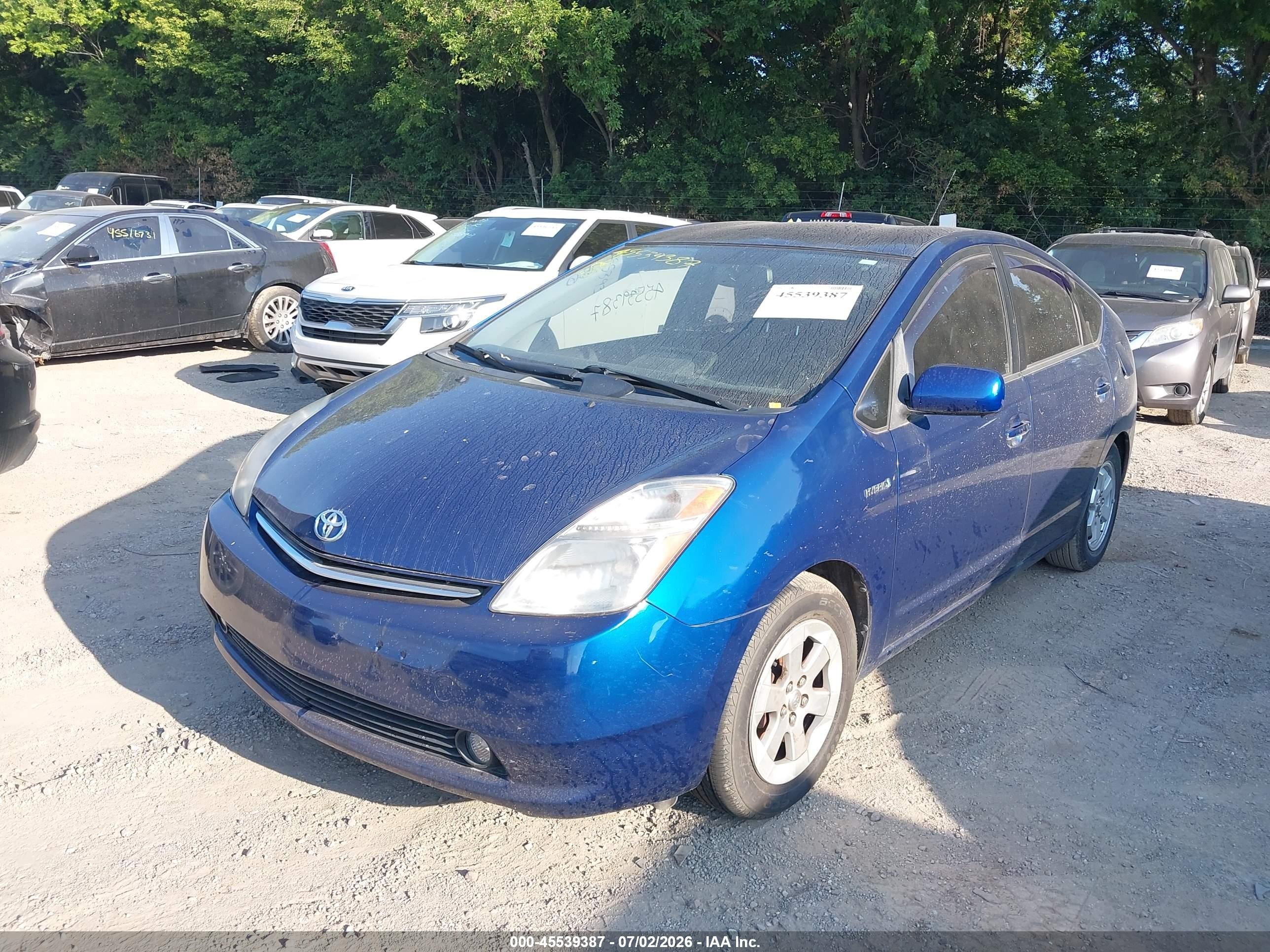 2008 Toyota Prius   Blue vin: JTDKB20U387743353