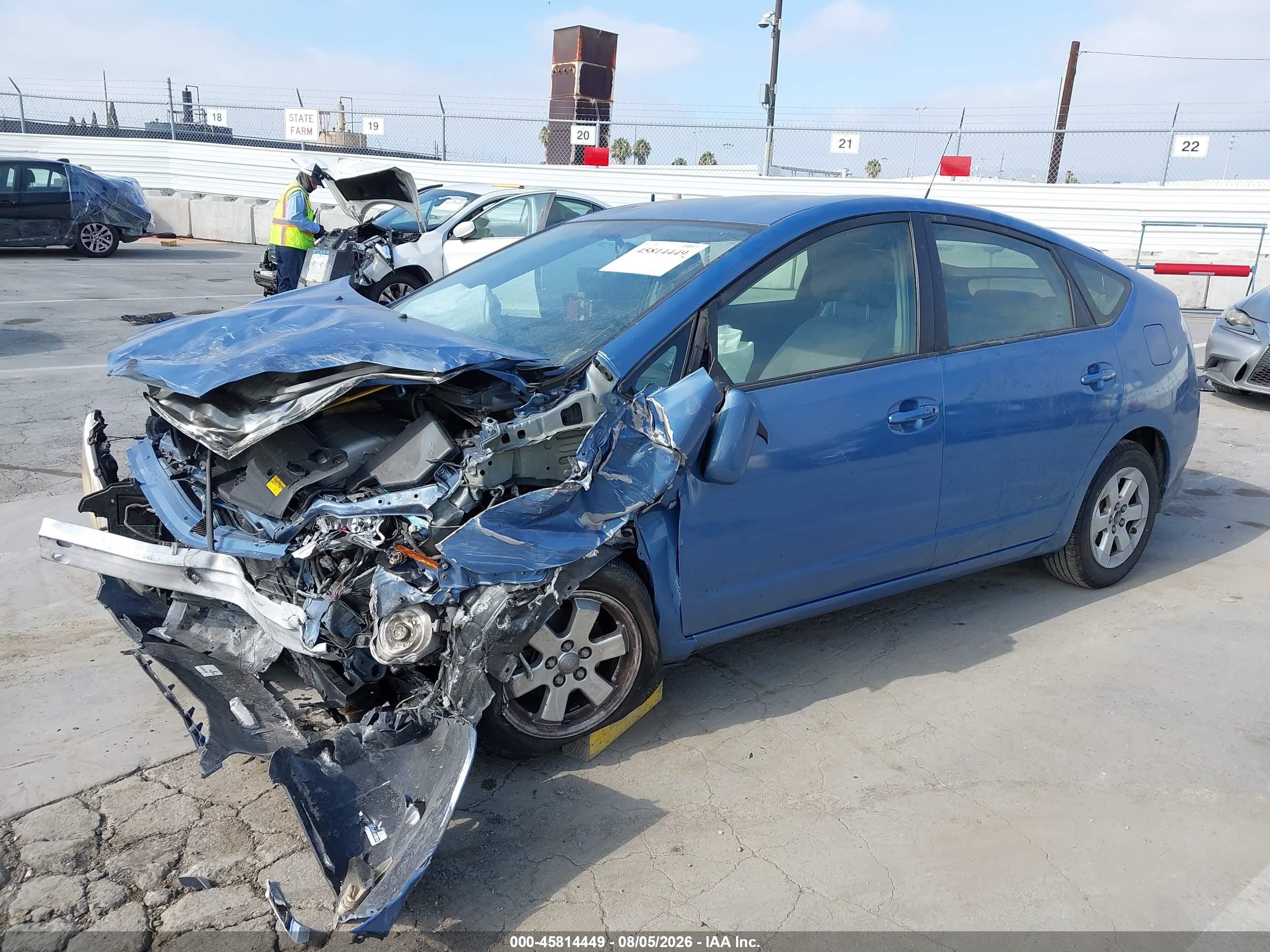 2008 Toyota Prius   Blue vin: JTDKB20U387743529