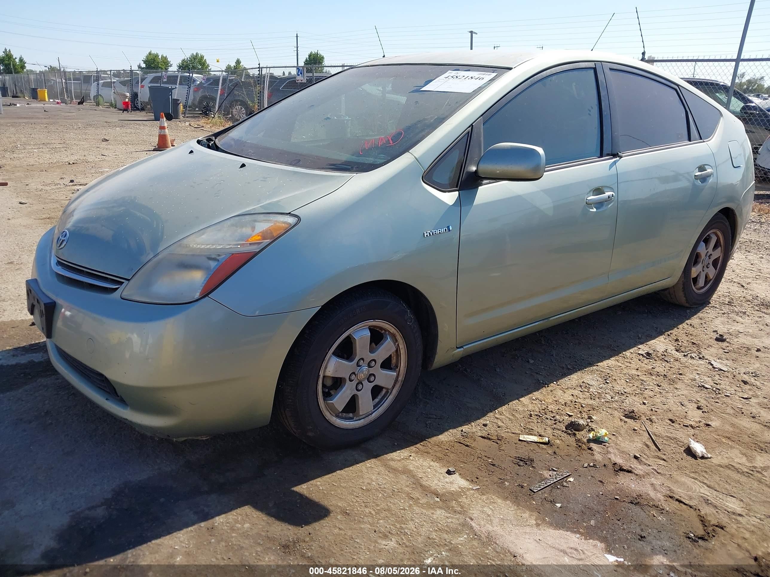 2008 Toyota Prius   Green vin: JTDKB20U387755938