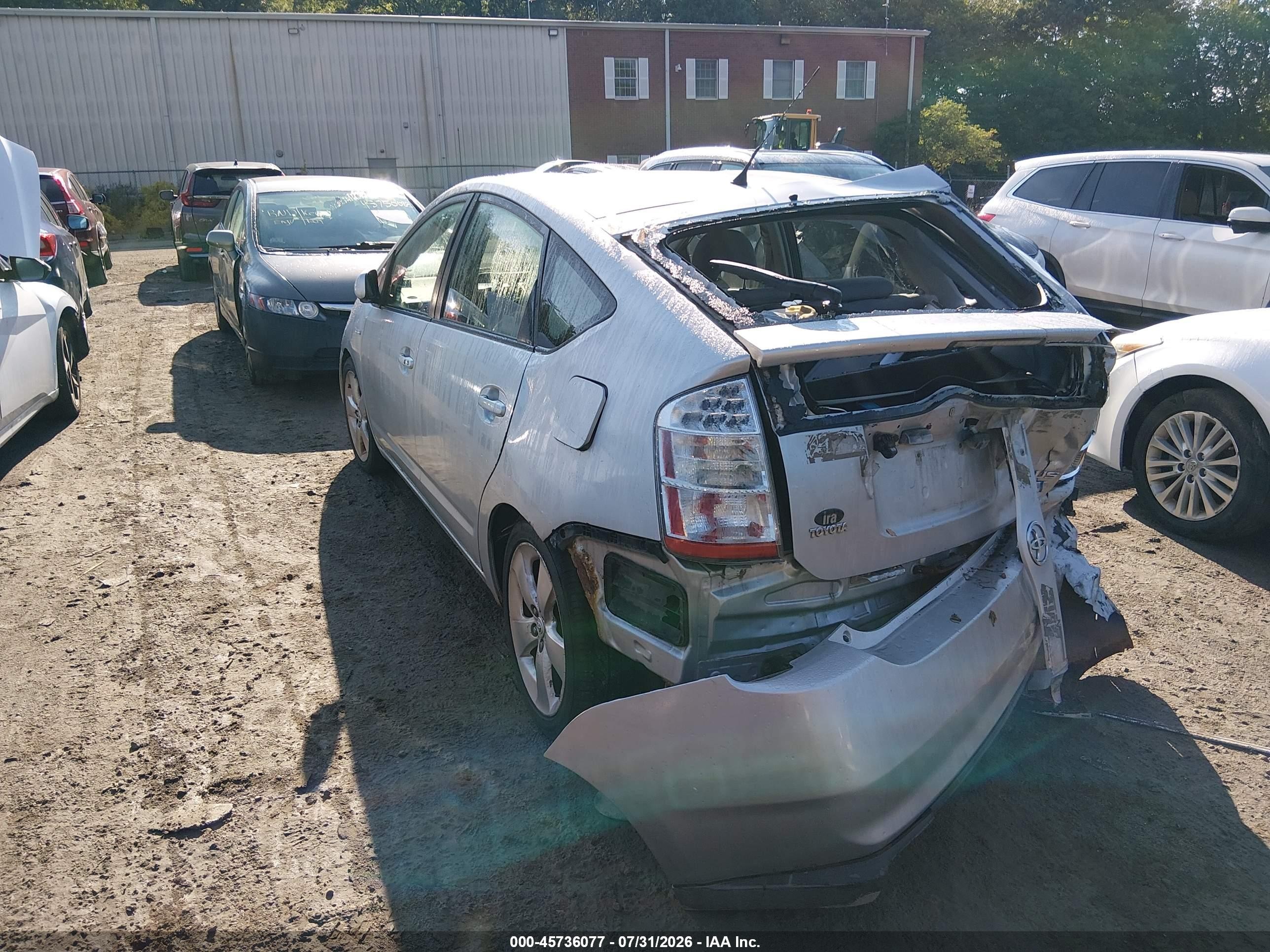2008 Toyota Prius   Silver vin: JTDKB20U387764106