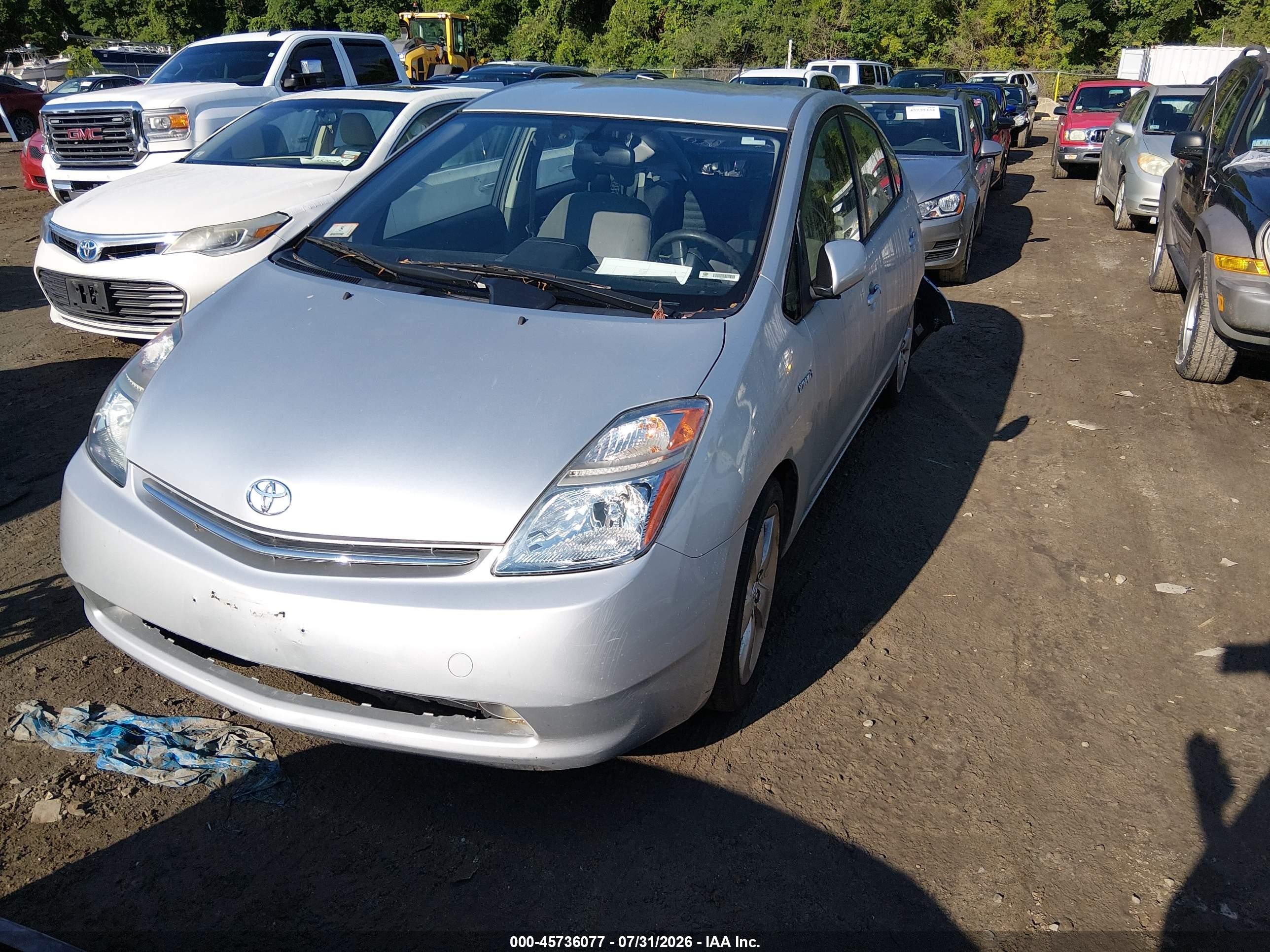 2008 Toyota Prius   Silver vin: JTDKB20U387764106