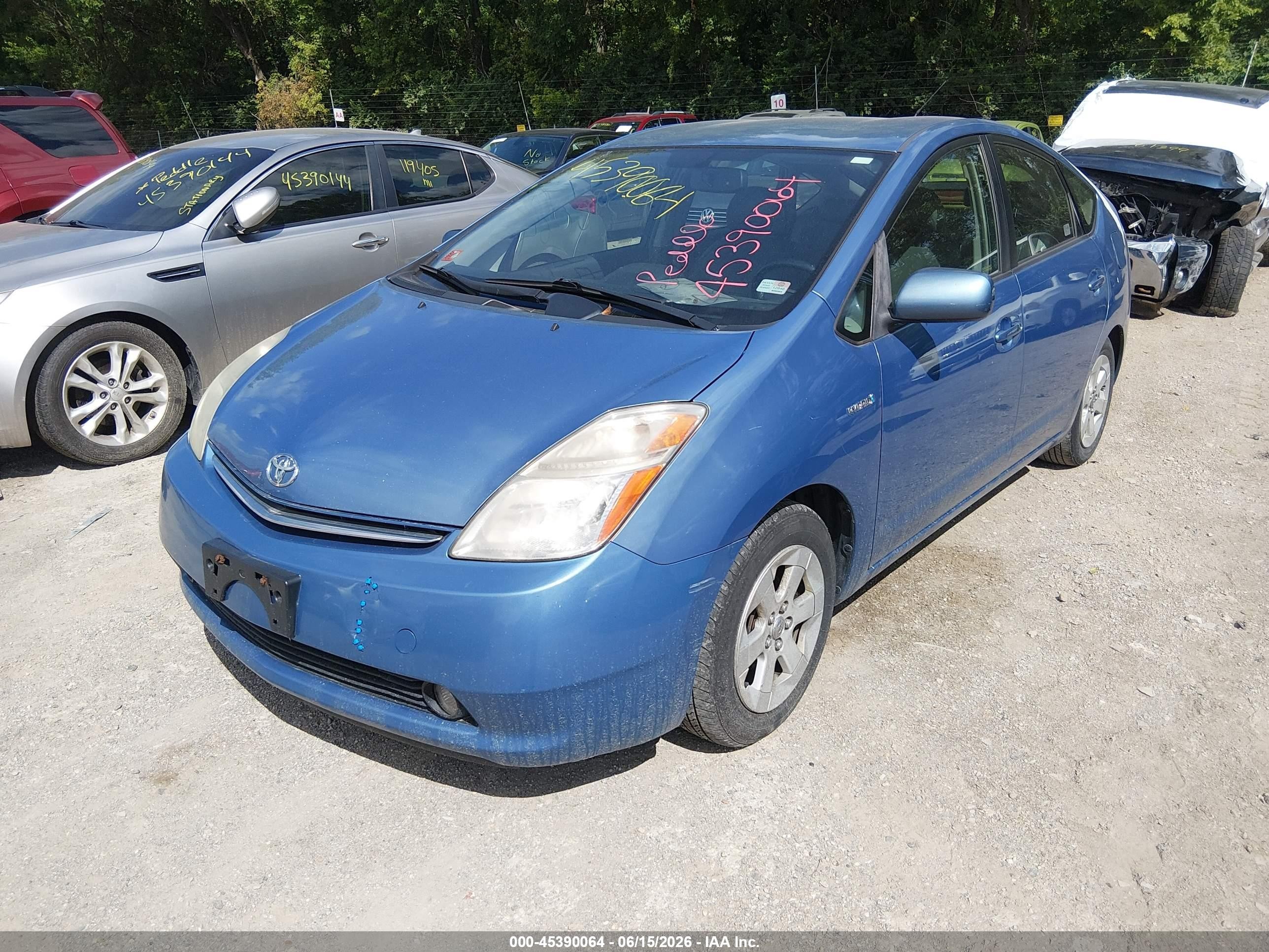 2008 Toyota Prius   Light Blue vin: JTDKB20U387787126