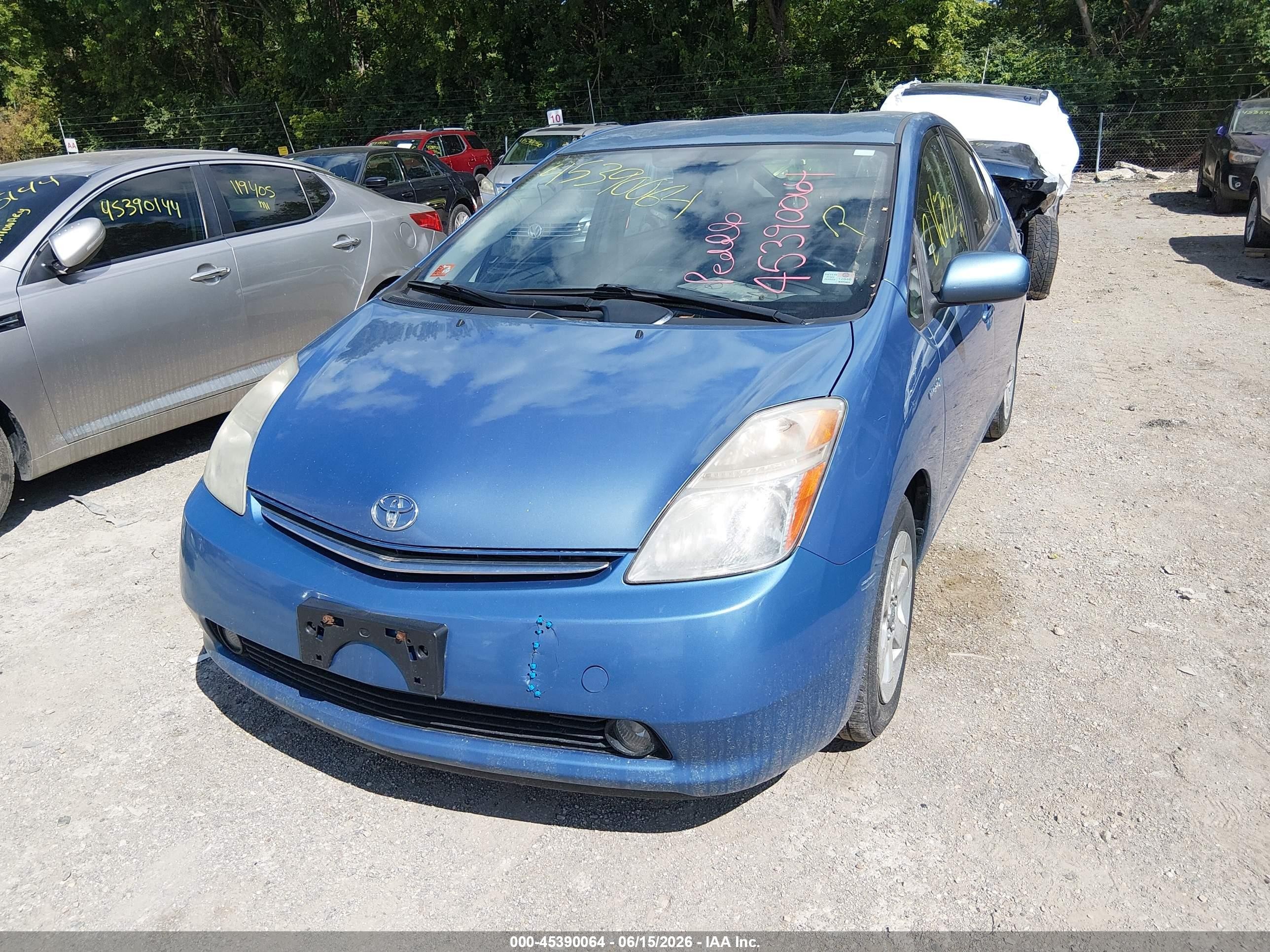 2008 Toyota Prius   Light Blue vin: JTDKB20U387787126