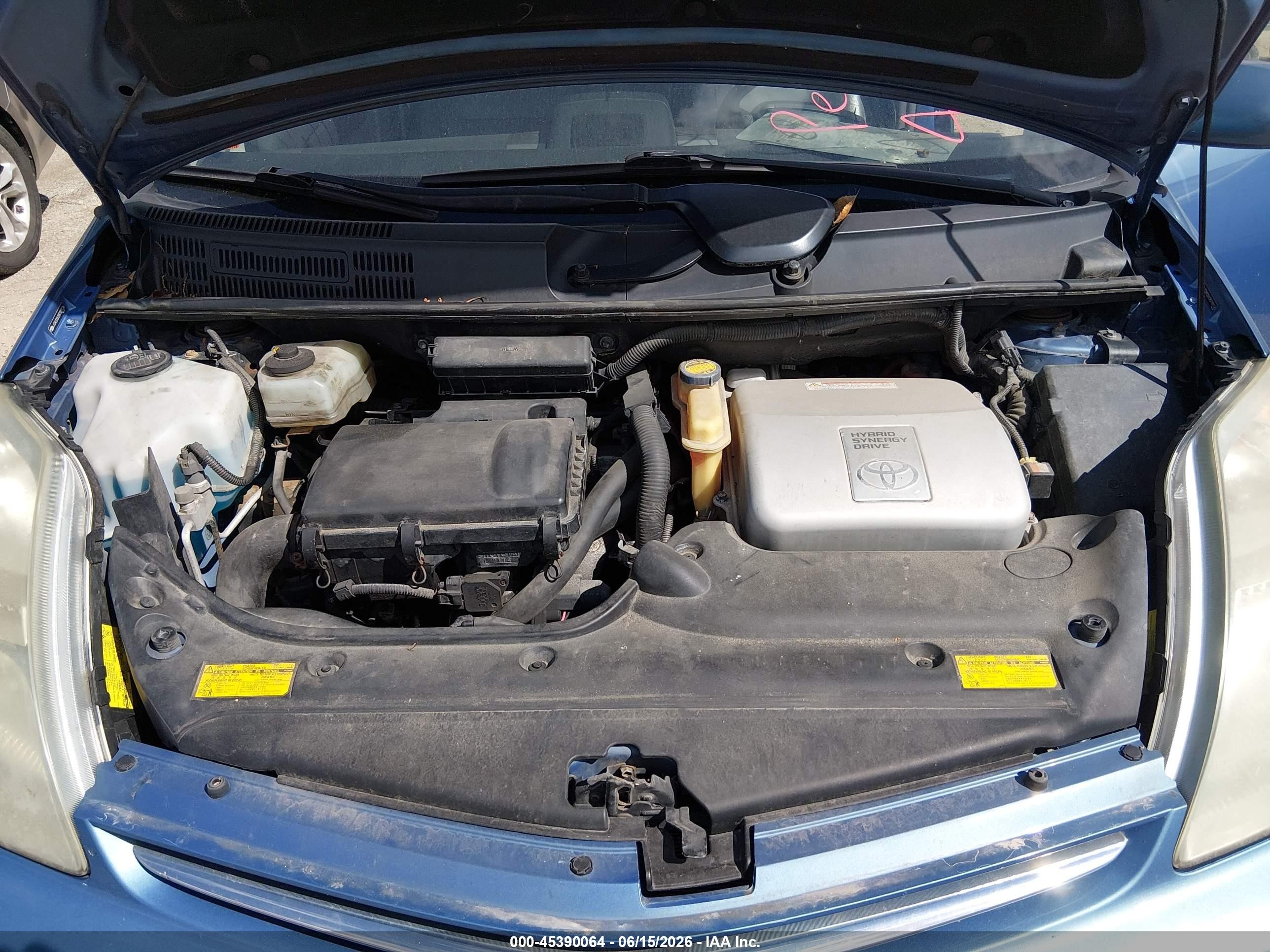 2008 Toyota Prius   Light Blue vin: JTDKB20U387787126