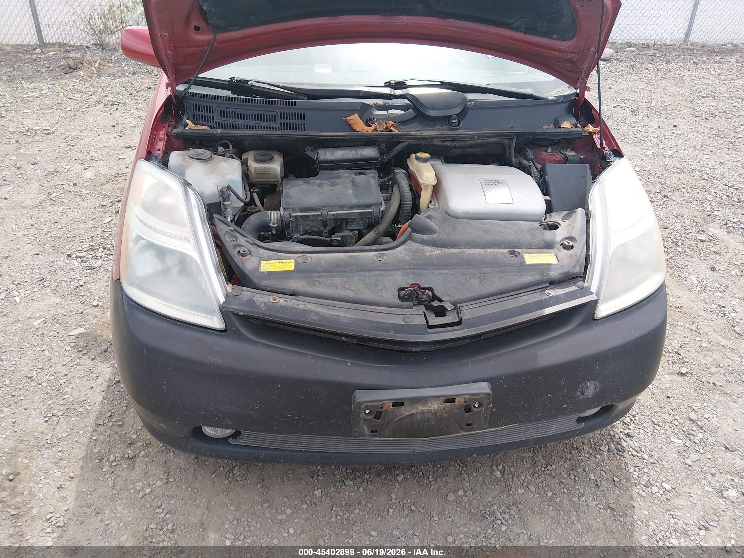 2008 Toyota Prius   Red vin: JTDKB20U387789040
