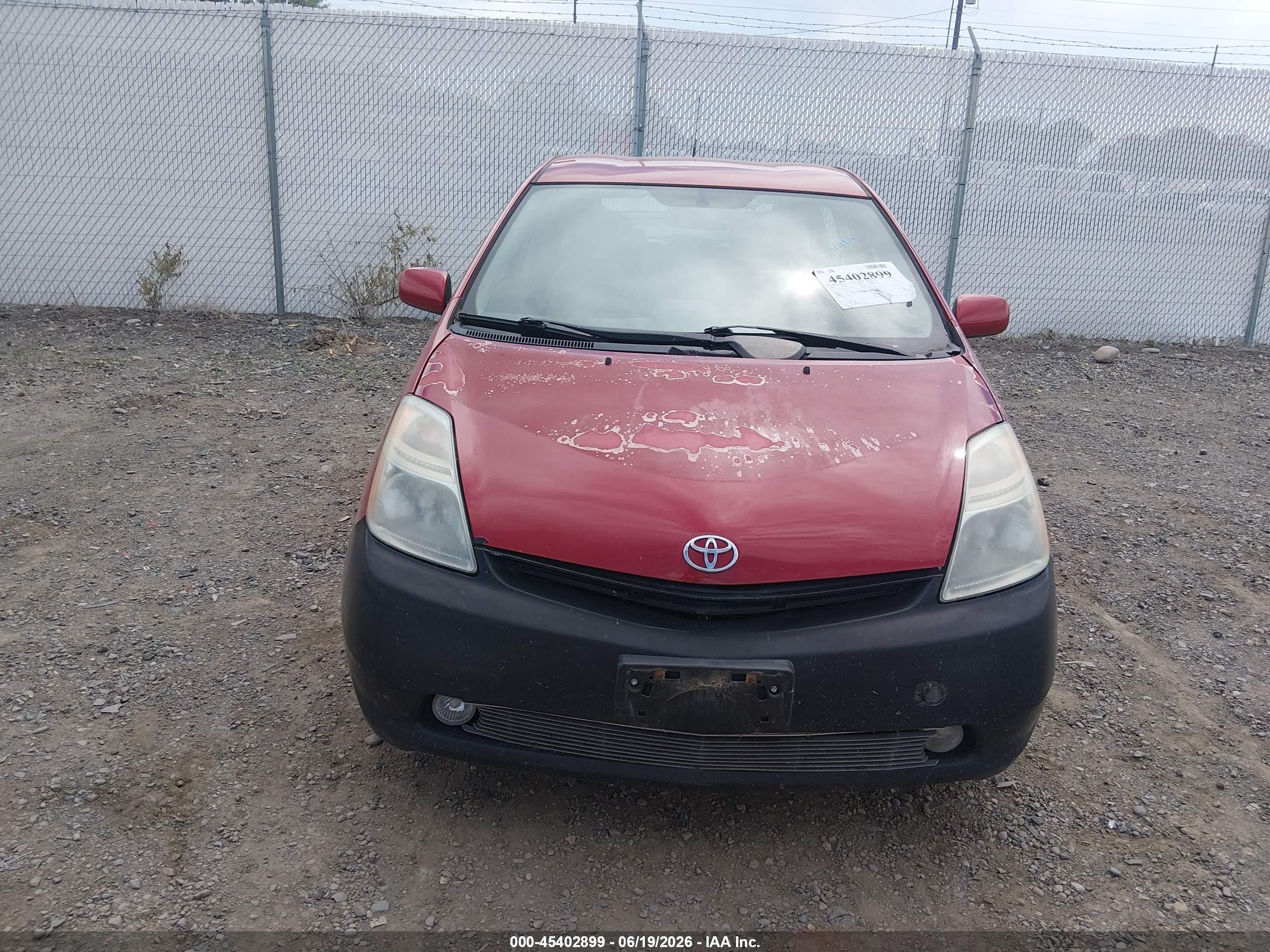 2008 Toyota Prius   Red vin: JTDKB20U387789040