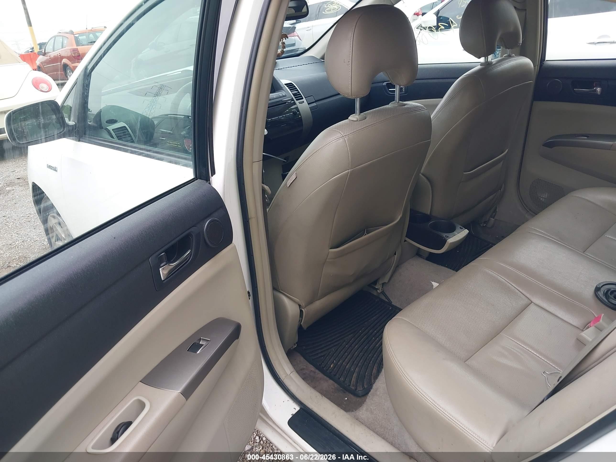 2009 Toyota Prius   White vin: JTDKB20U393471931