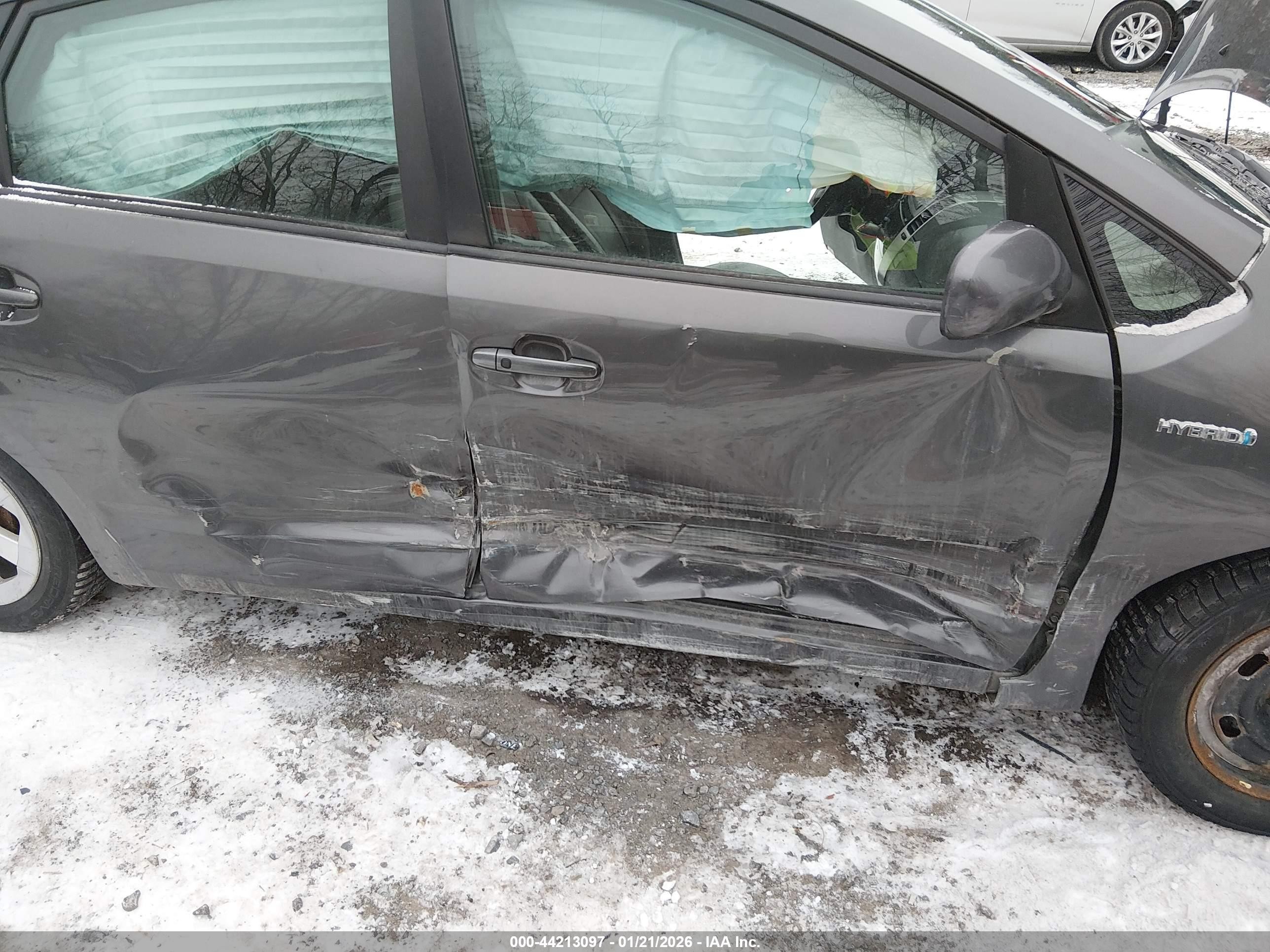 2009 Toyota Prius   Gray vin: JTDKB20U393479107