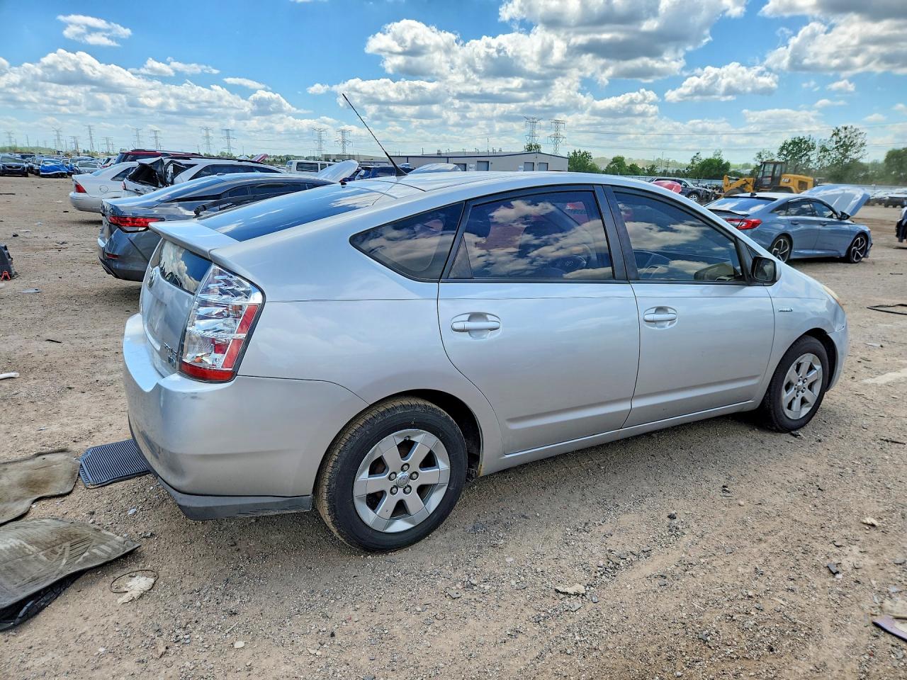 2009 Toyota Prius Base Silver vin: JTDKB20U397823849