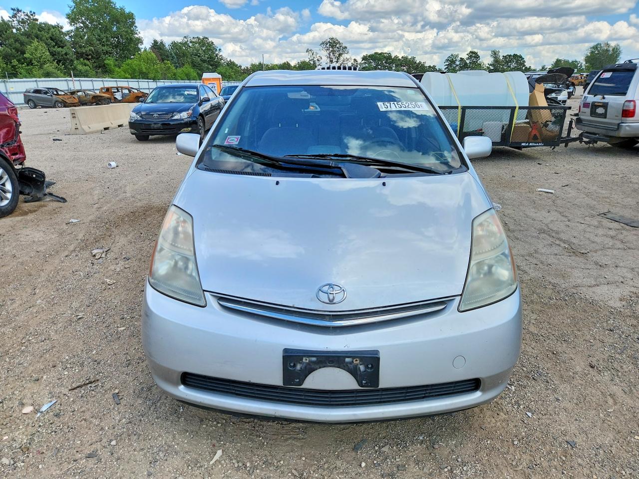 2009 Toyota Prius Base Silver vin: JTDKB20U397823849