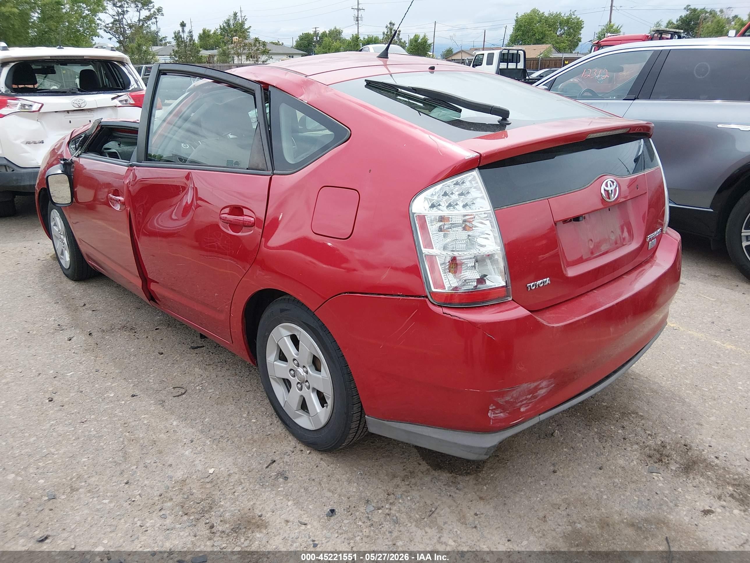 2009 Toyota Prius Red vin: JTDKB20U397846385