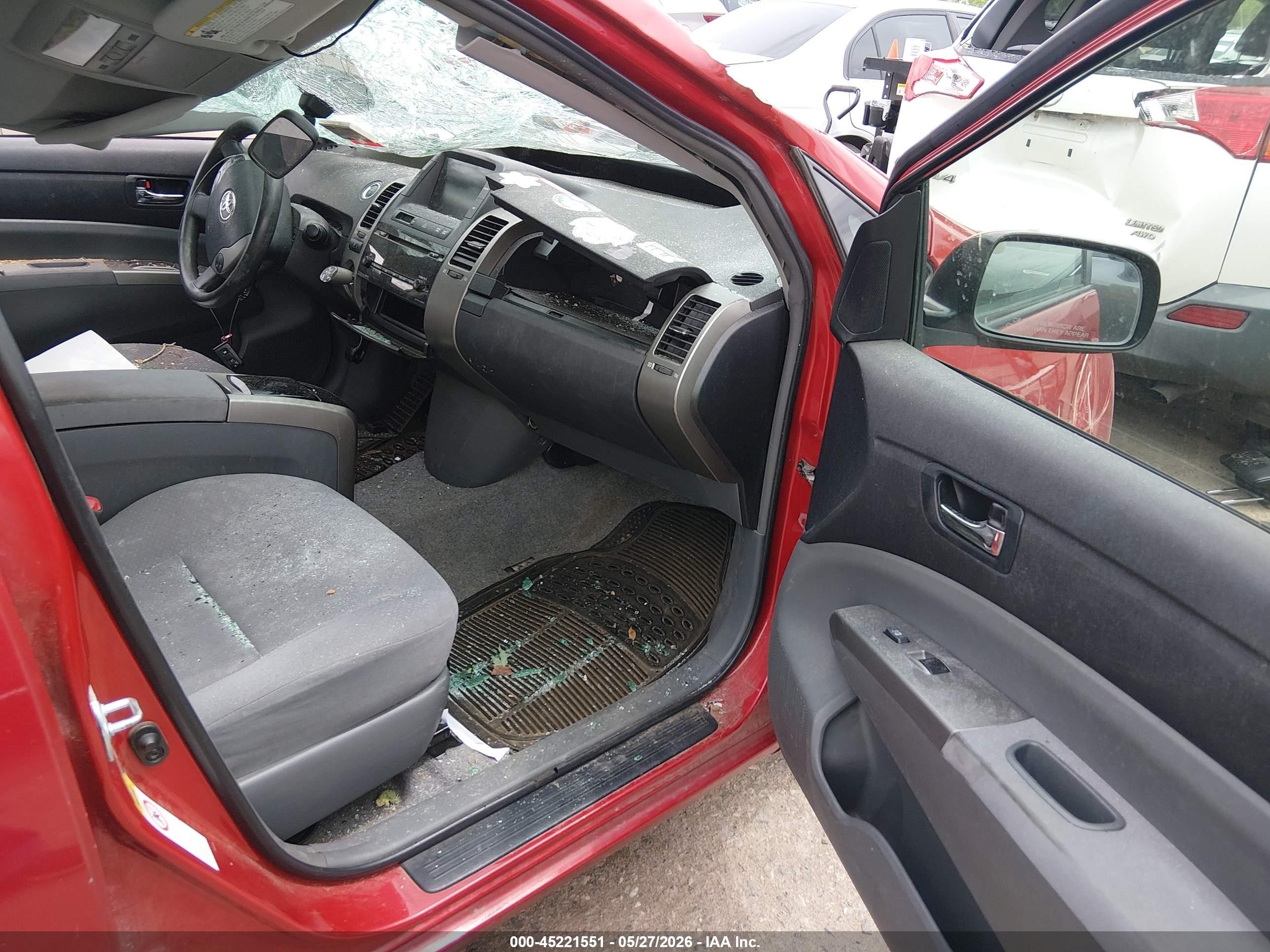 2009 Toyota Prius Red vin: JTDKB20U397846385