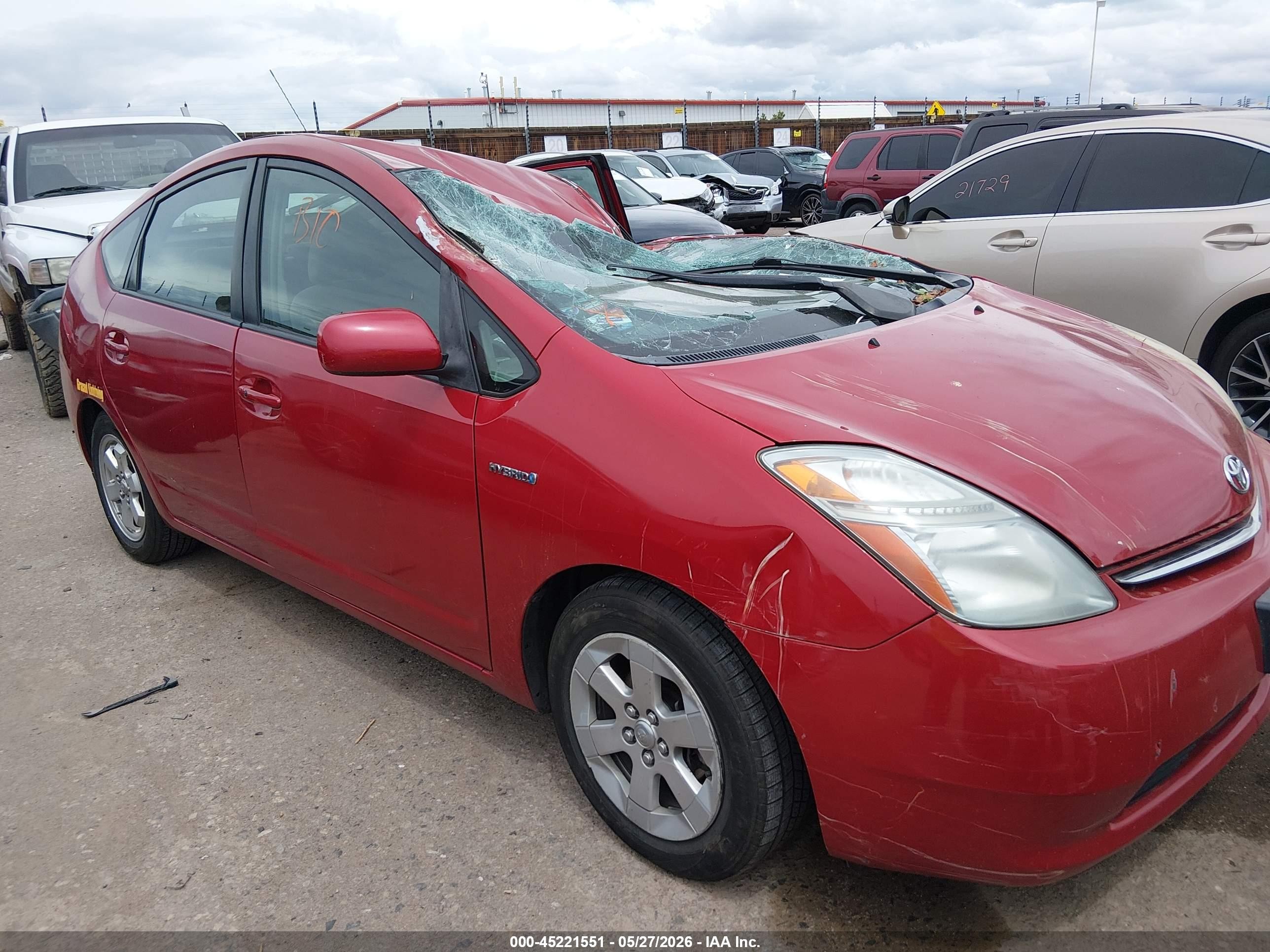 2009 Toyota Prius   Red vin: JTDKB20U397846385