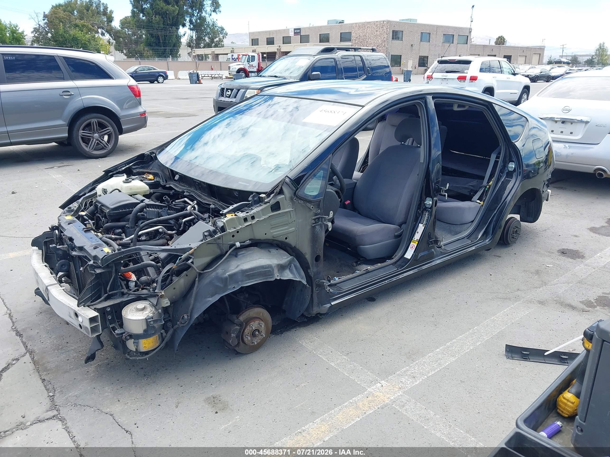 2009 Toyota Prius   Black vin: JTDKB20U397855667