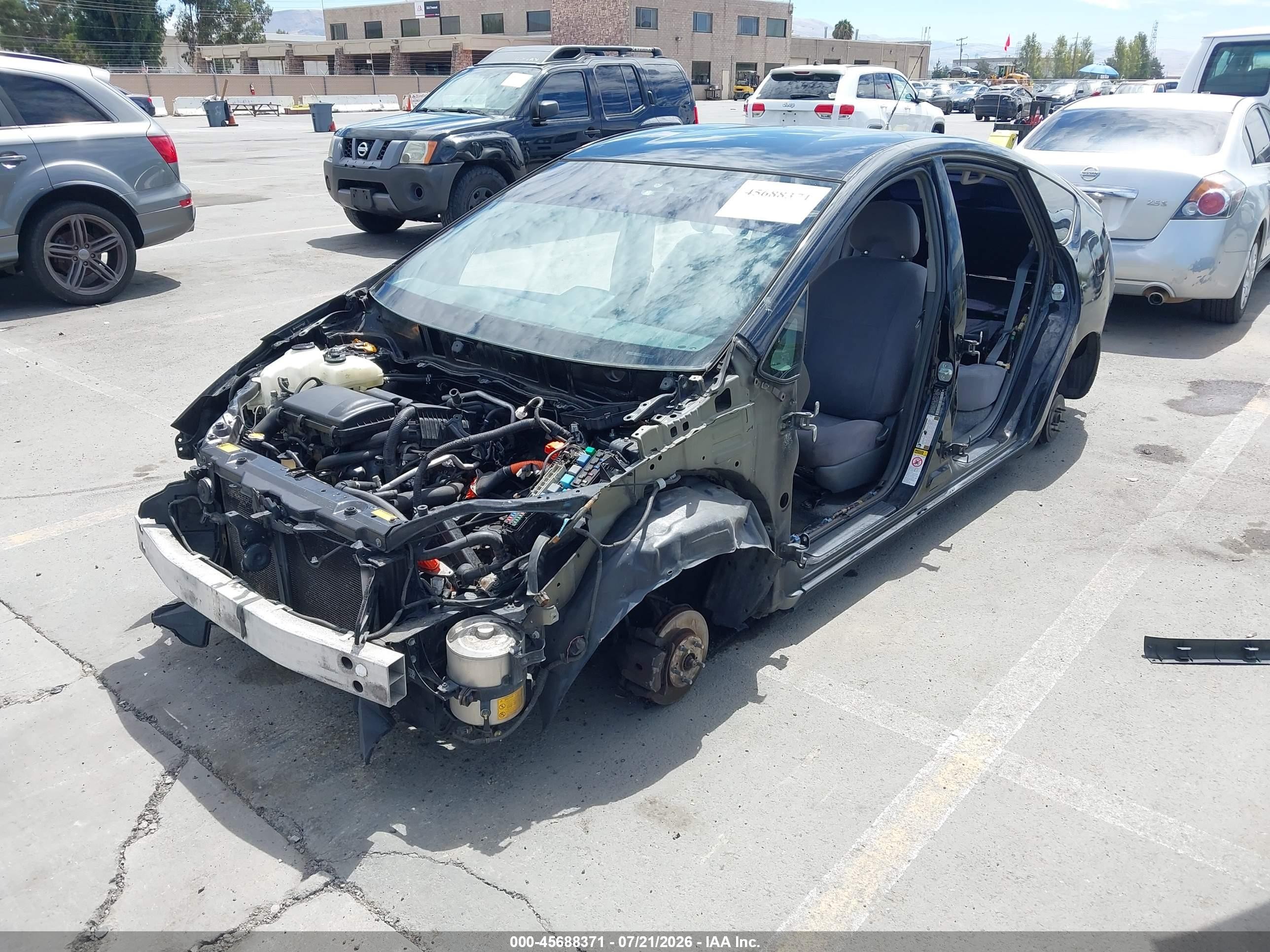 2009 Toyota Prius   Black vin: JTDKB20U397855667
