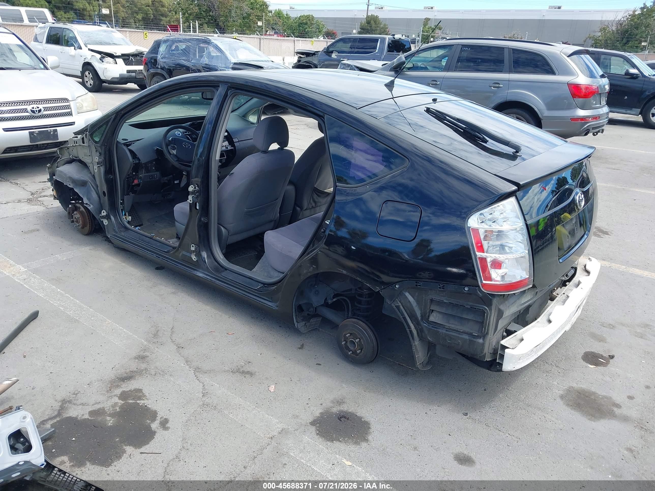 2009 Toyota Prius   Black vin: JTDKB20U397855667