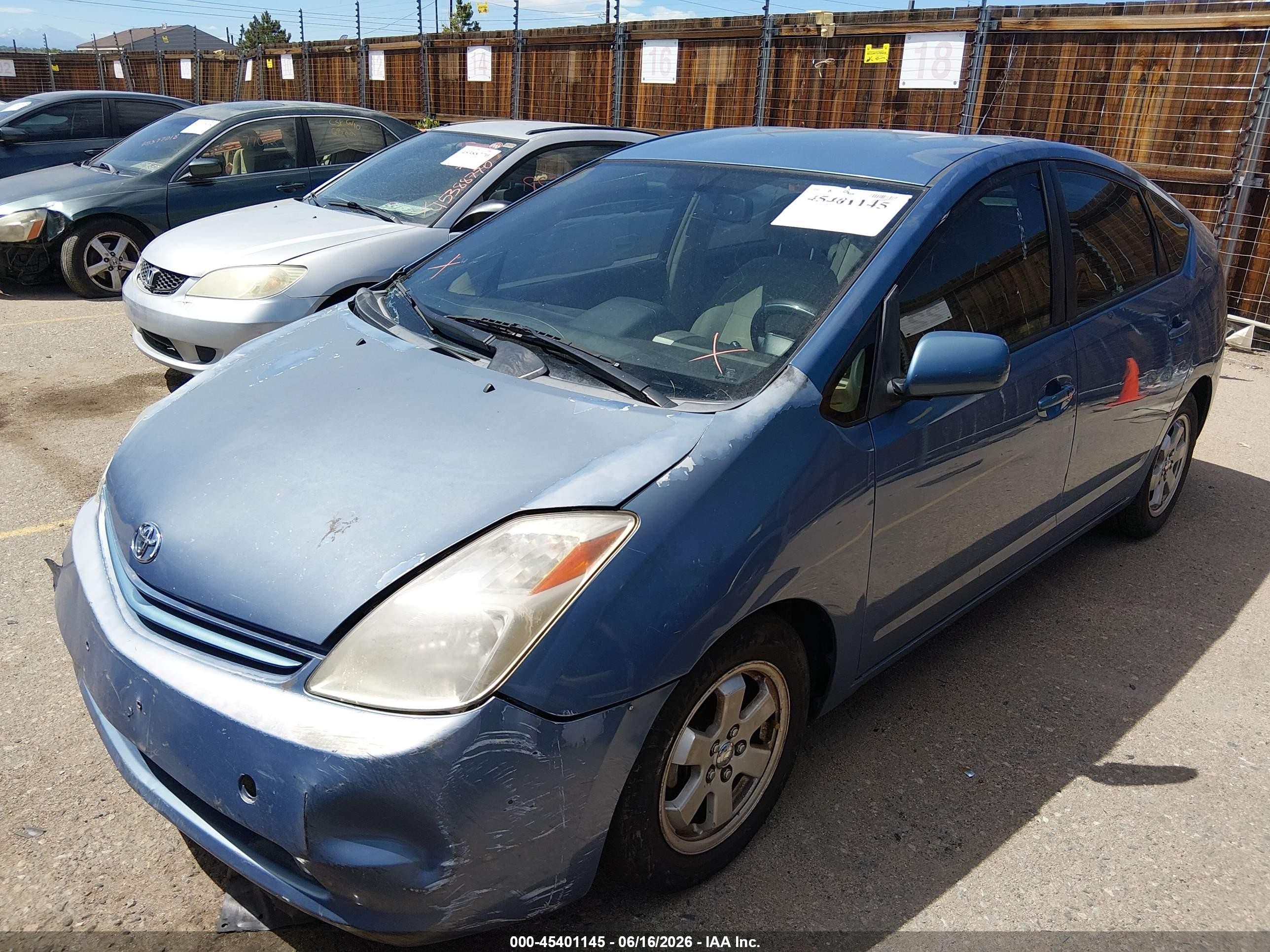 2004 Toyota Prius   Blue vin: JTDKB20U440009193