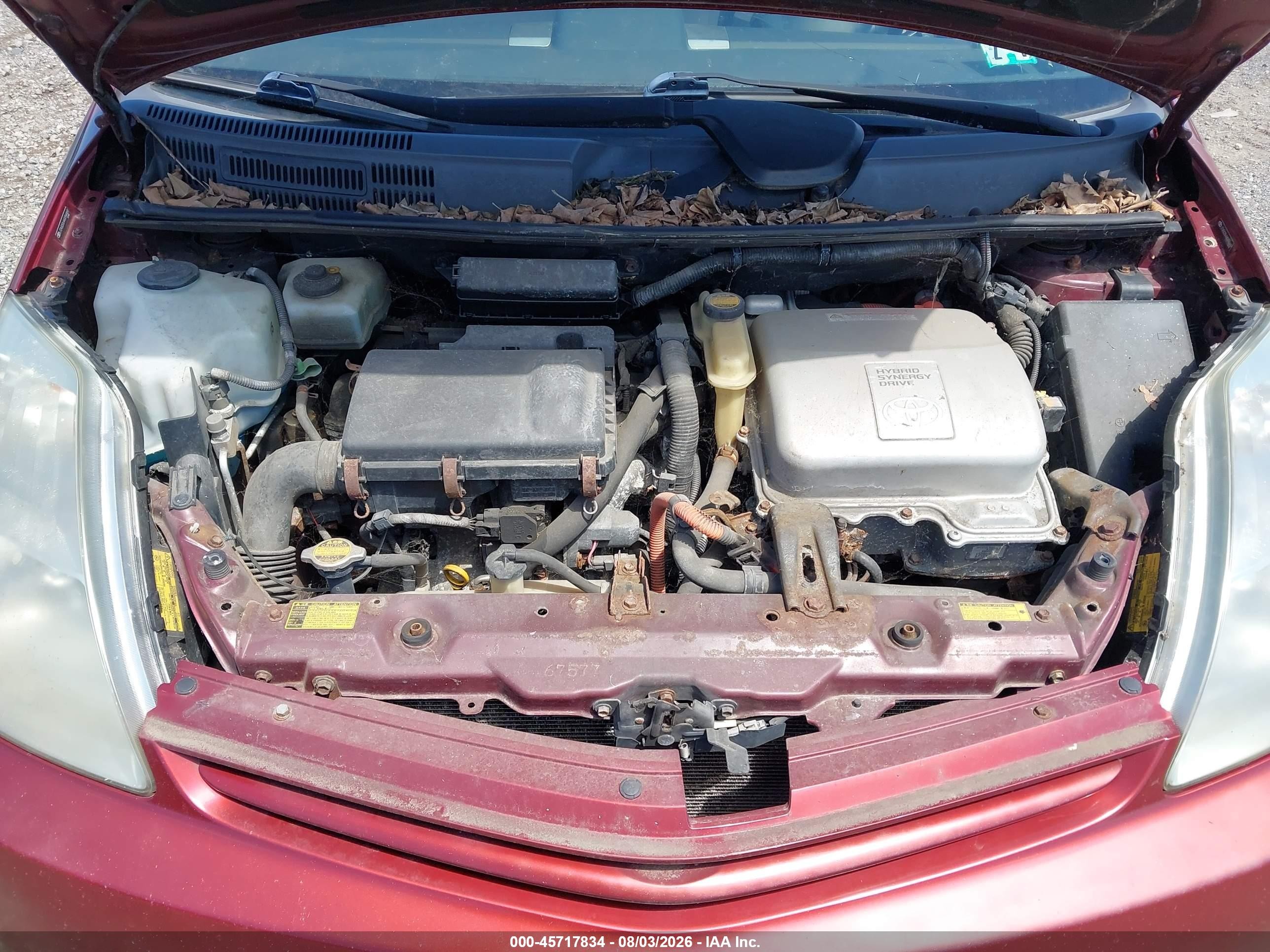2004 Toyota Prius   Red vin: JTDKB20U440094469