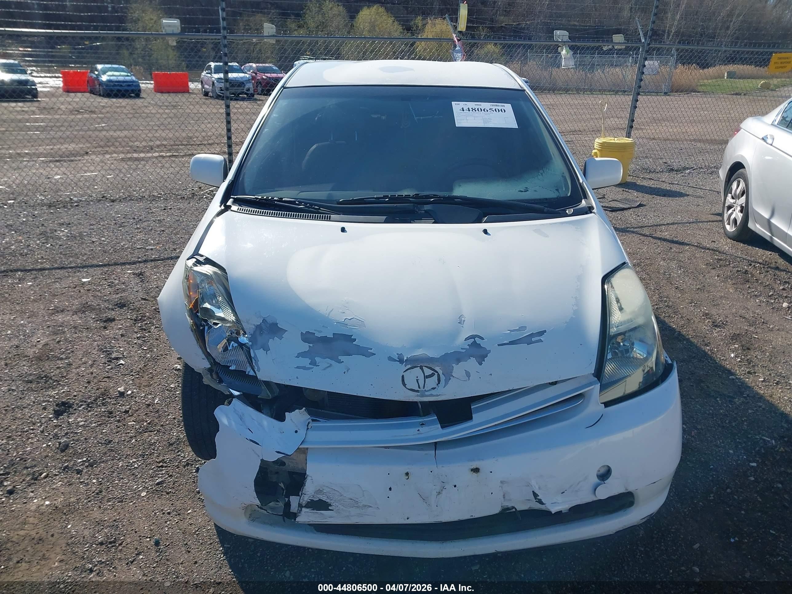 2006 Toyota Prius White vin: JTDKB20U463134471