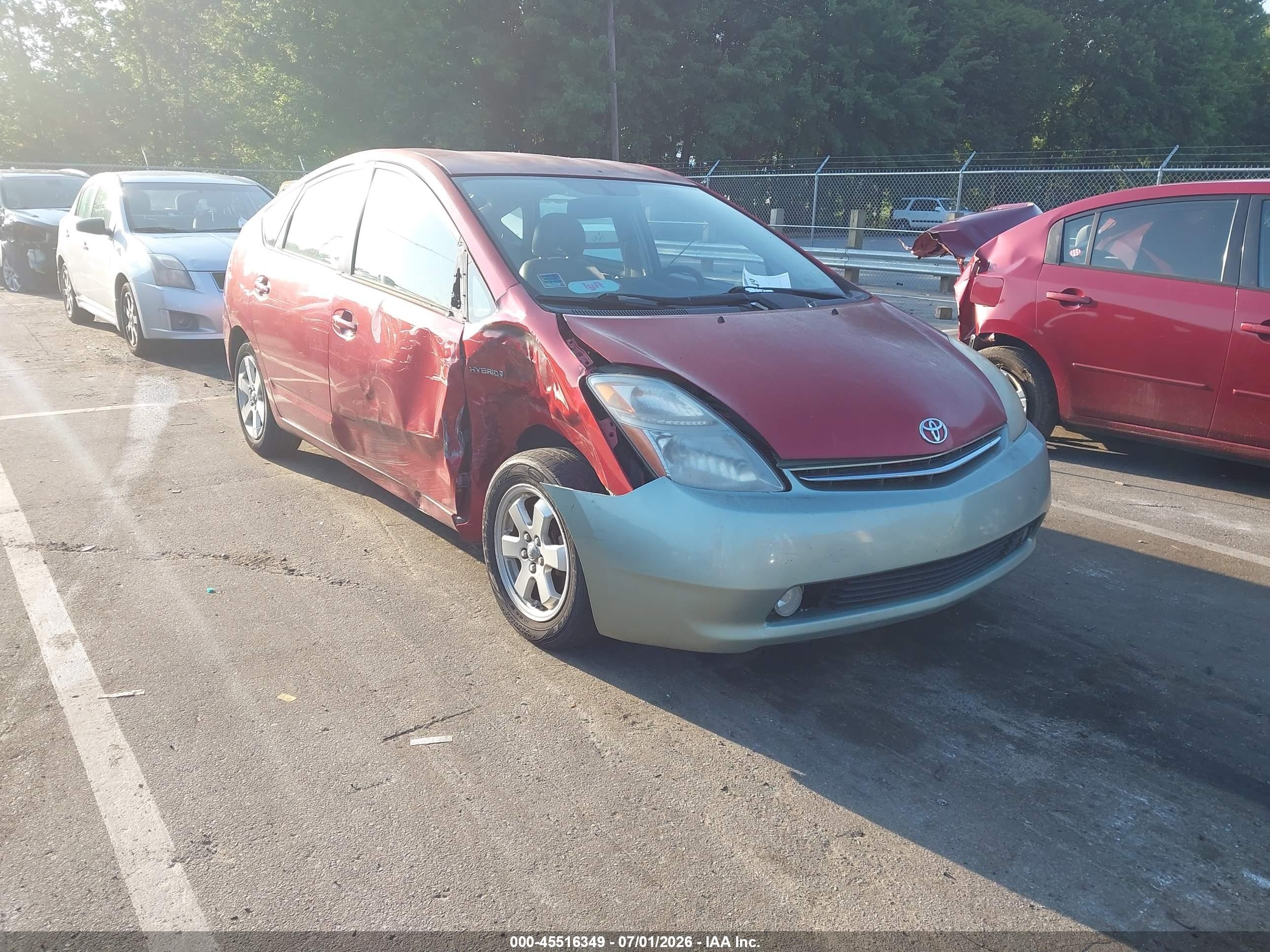 2006 Toyota Prius   Red vin: JTDKB20U467501006