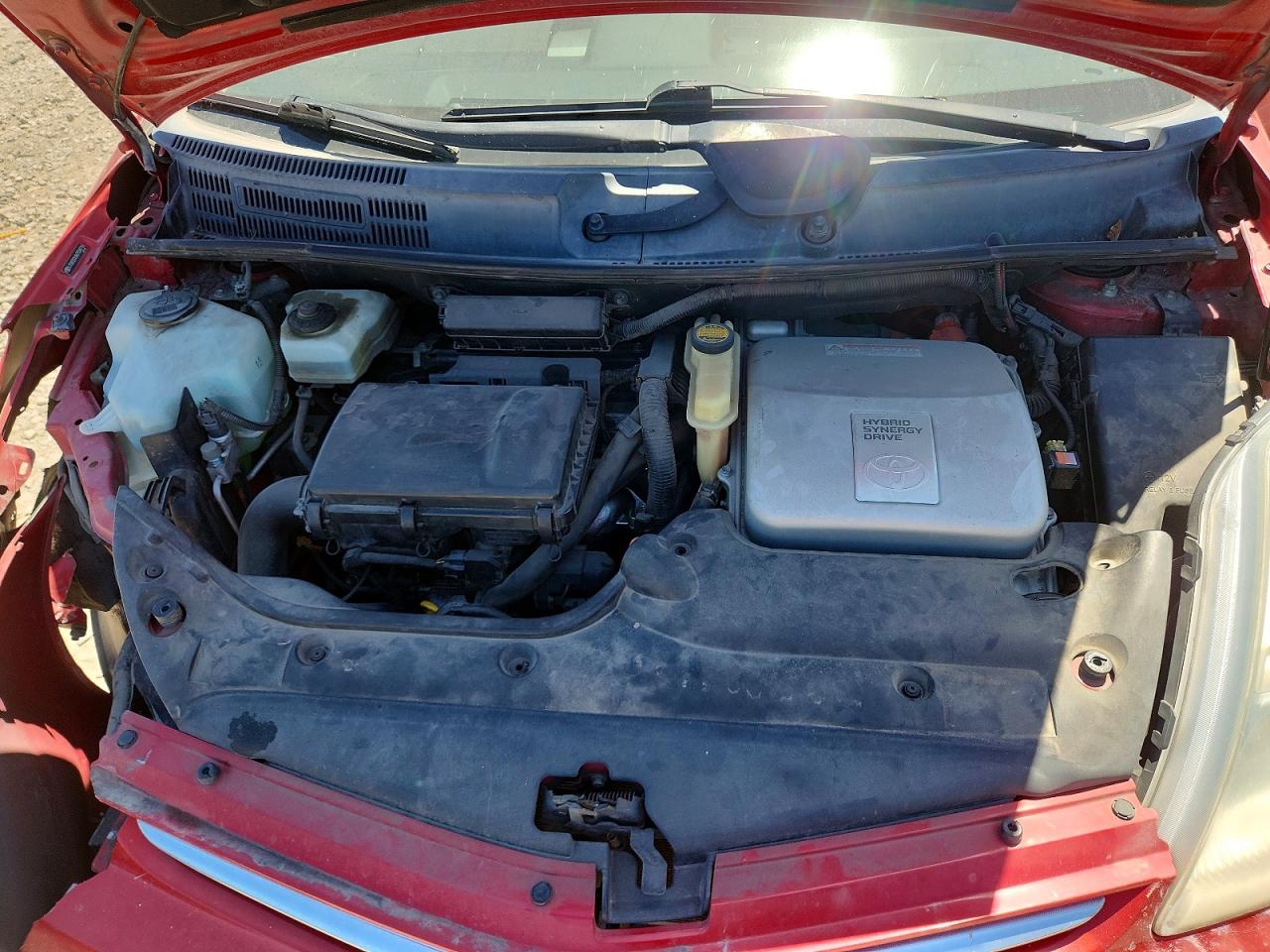2006 Toyota Prius Base Red vin: JTDKB20U467504116