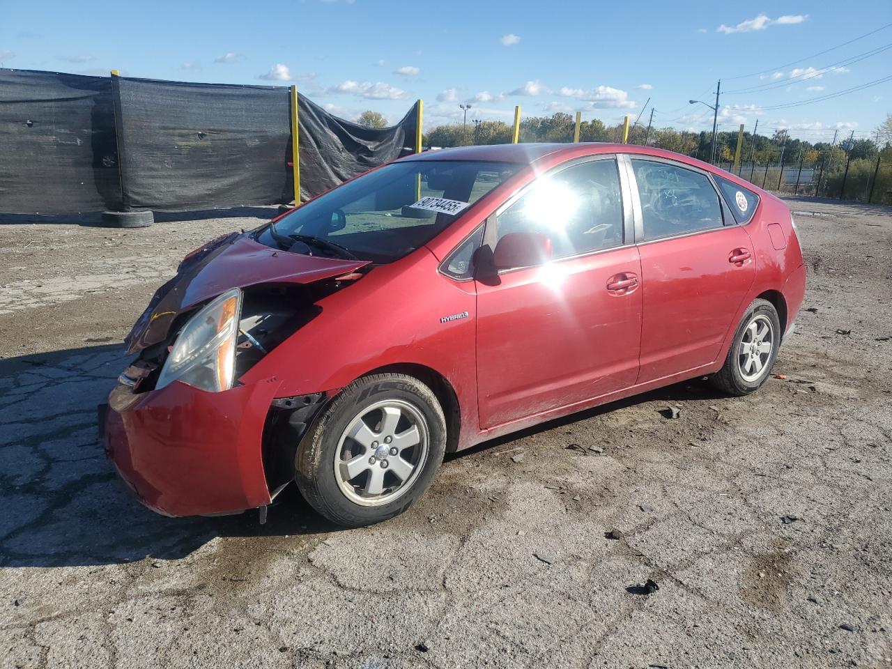 2007 Toyota Prius Red vin: JTDKB20U473208201