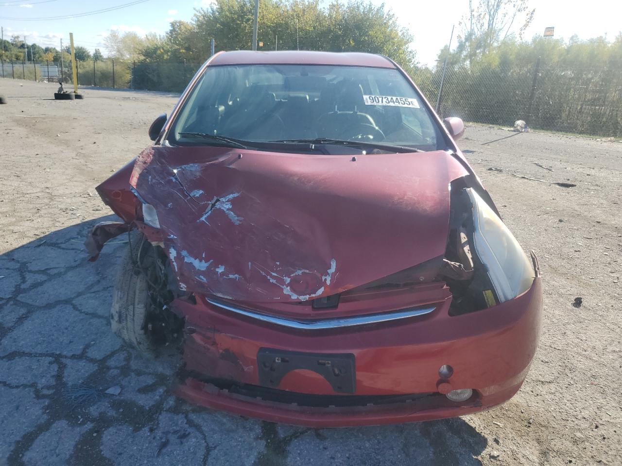 2007 Toyota Prius Red vin: JTDKB20U473208201