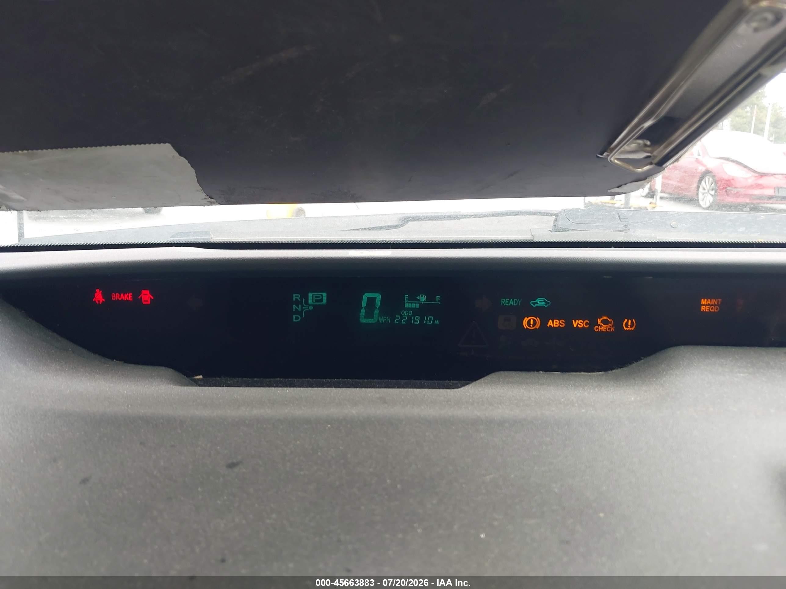 2007 Toyota Prius   Серый vin: JTDKB20U473209073