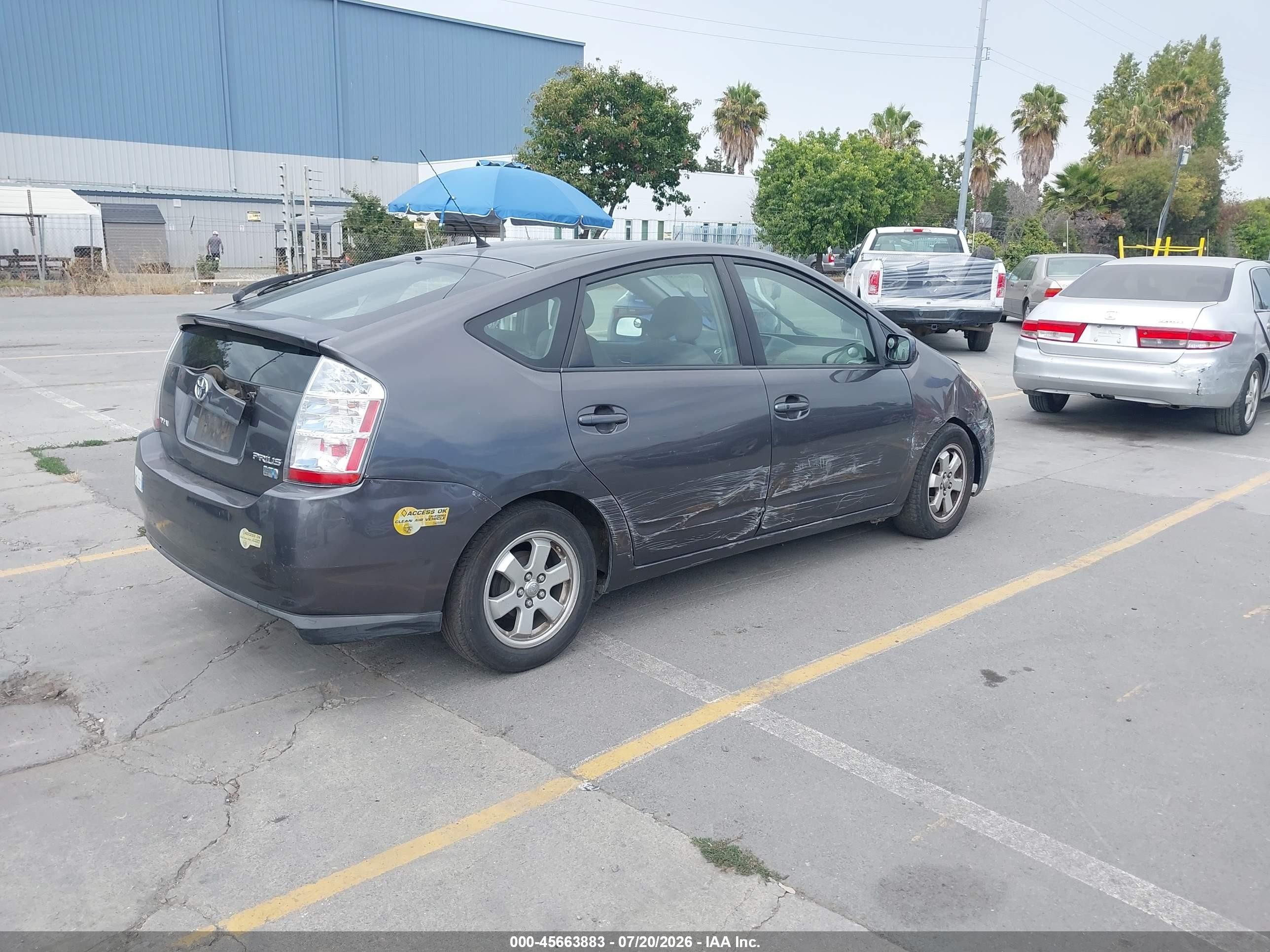 2007 Toyota Prius   Серый vin: JTDKB20U473209073