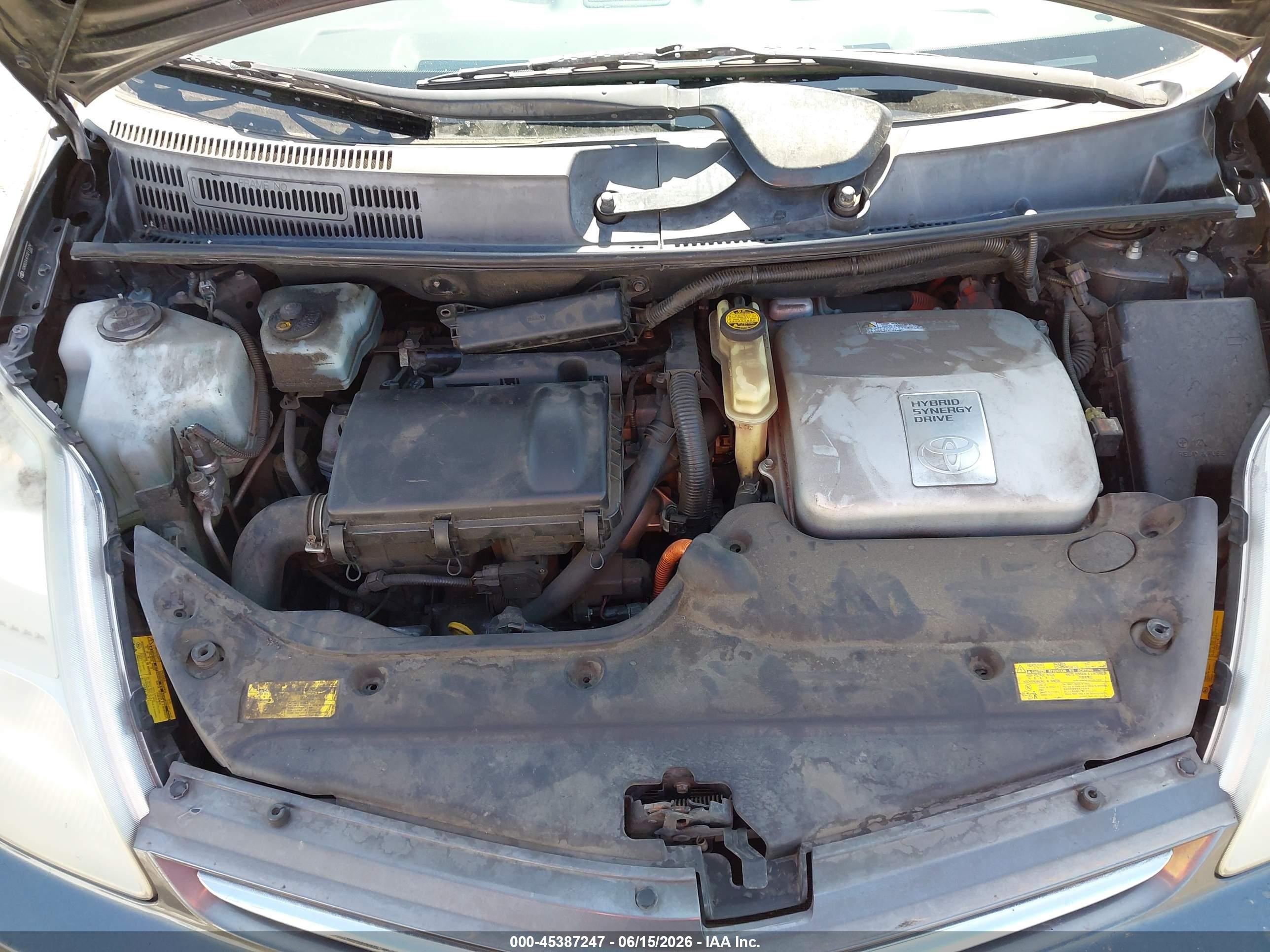 2007 Toyota Prius   Gray vin: JTDKB20U473211079