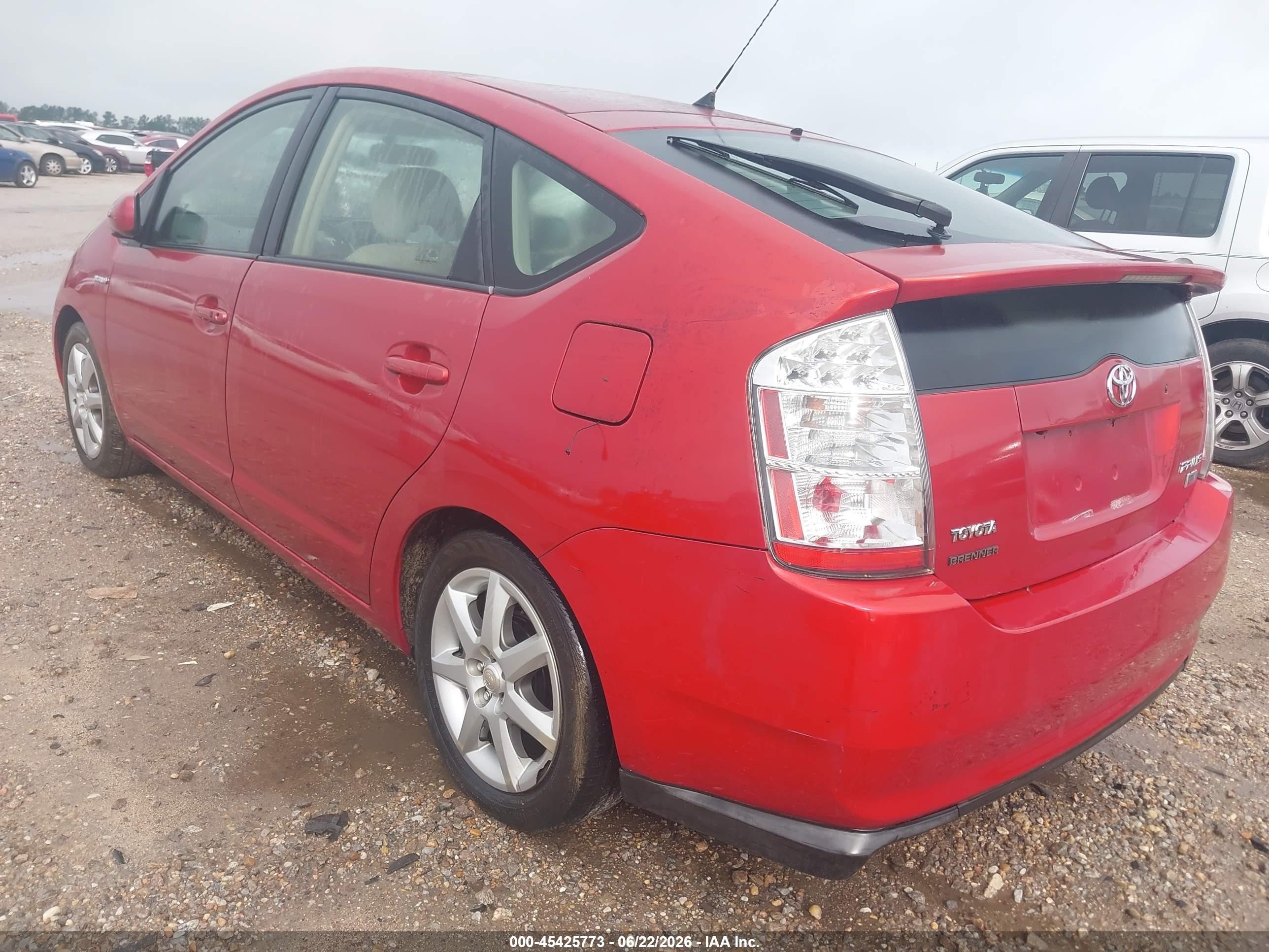 2007 Toyota Prius Touring Red vin: JTDKB20U473216928