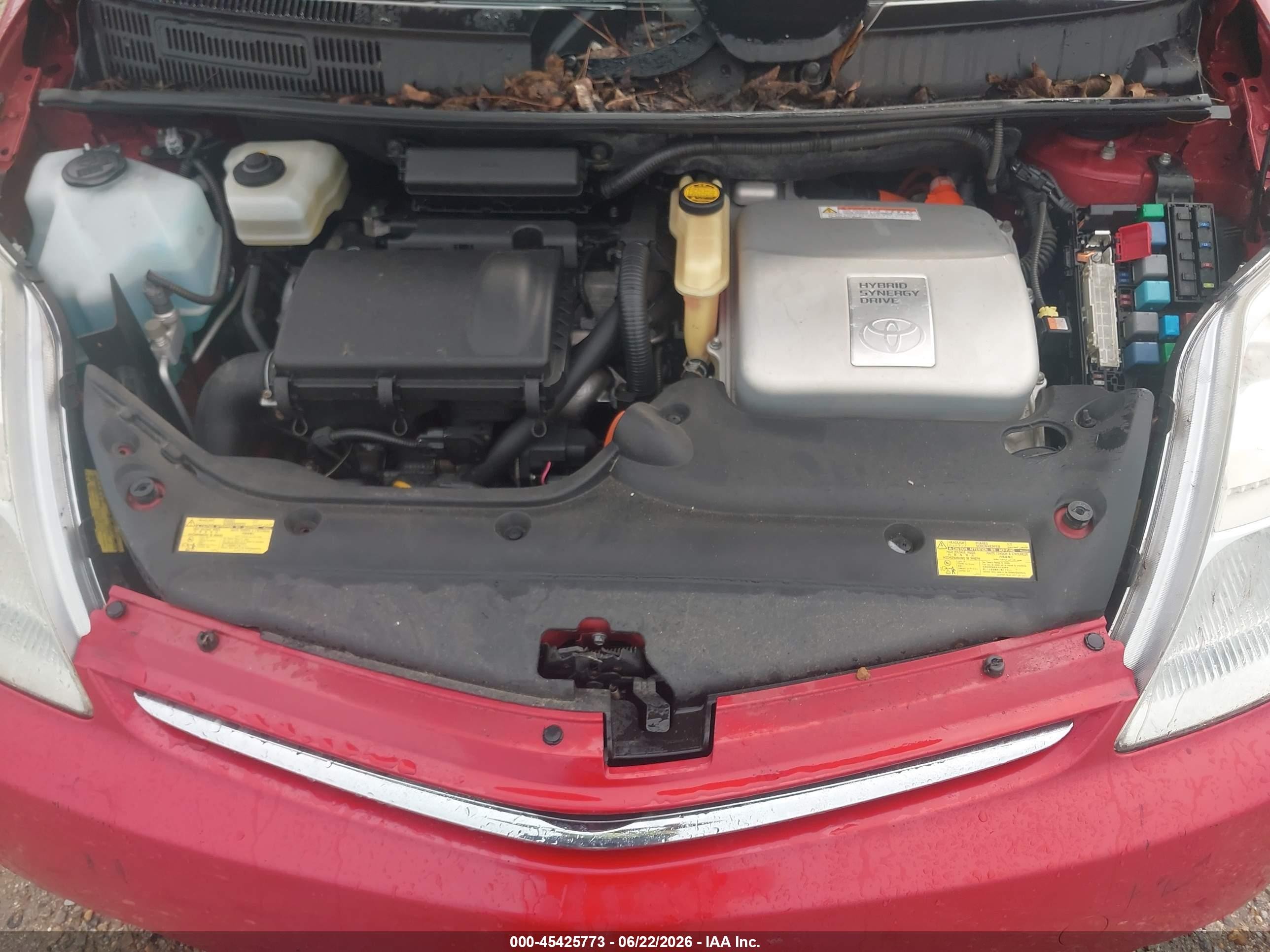 2007 Toyota Prius Touring Red vin: JTDKB20U473216928