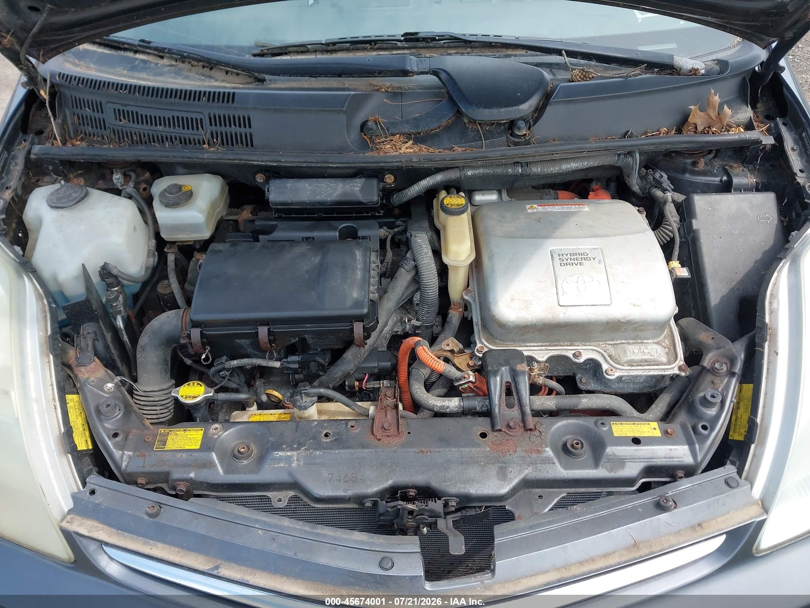 2007 Toyota Prius   Gray vin: JTDKB20U473257978