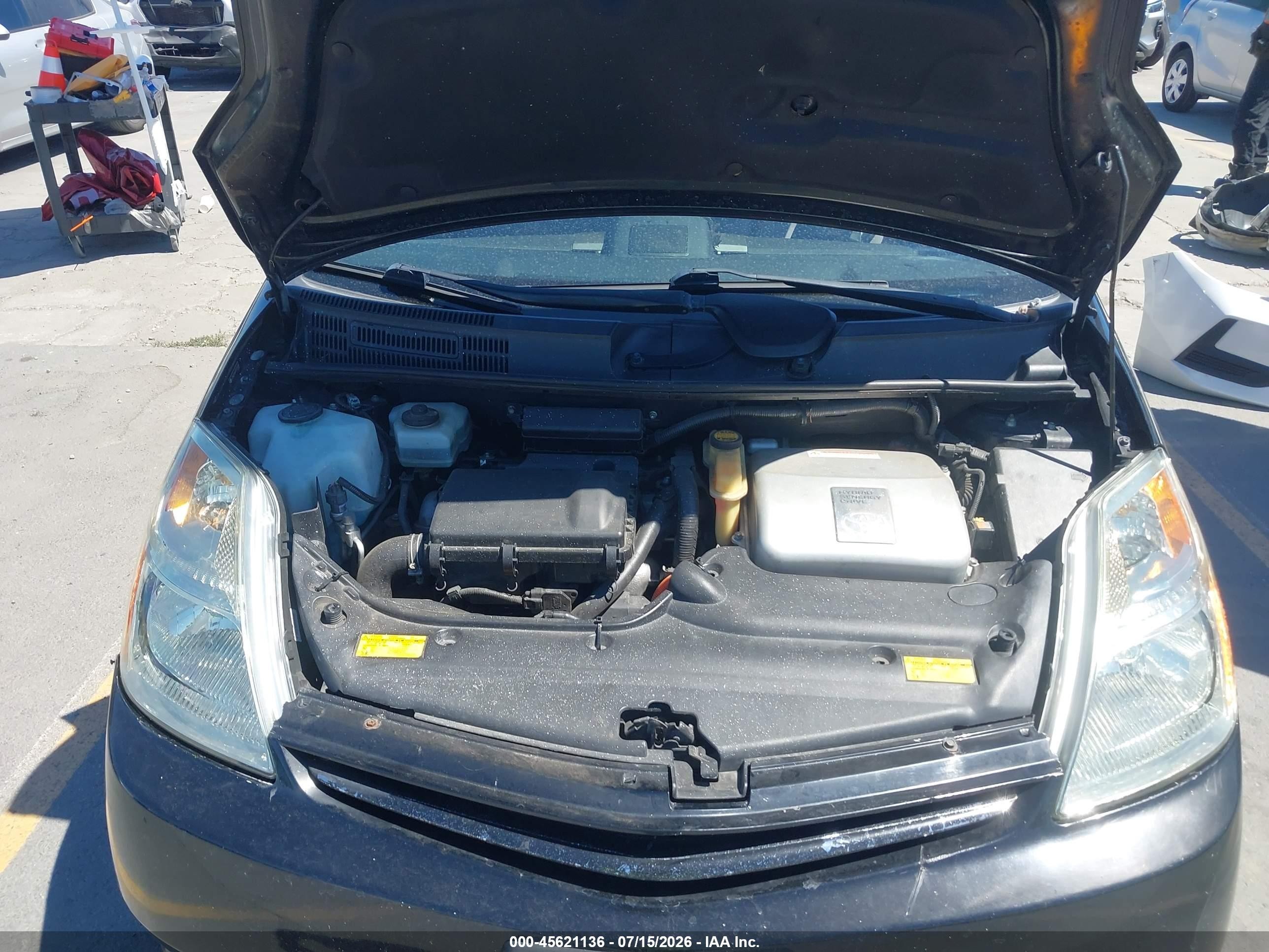 2007 Toyota Prius Touring Black vin: JTDKB20U473274487