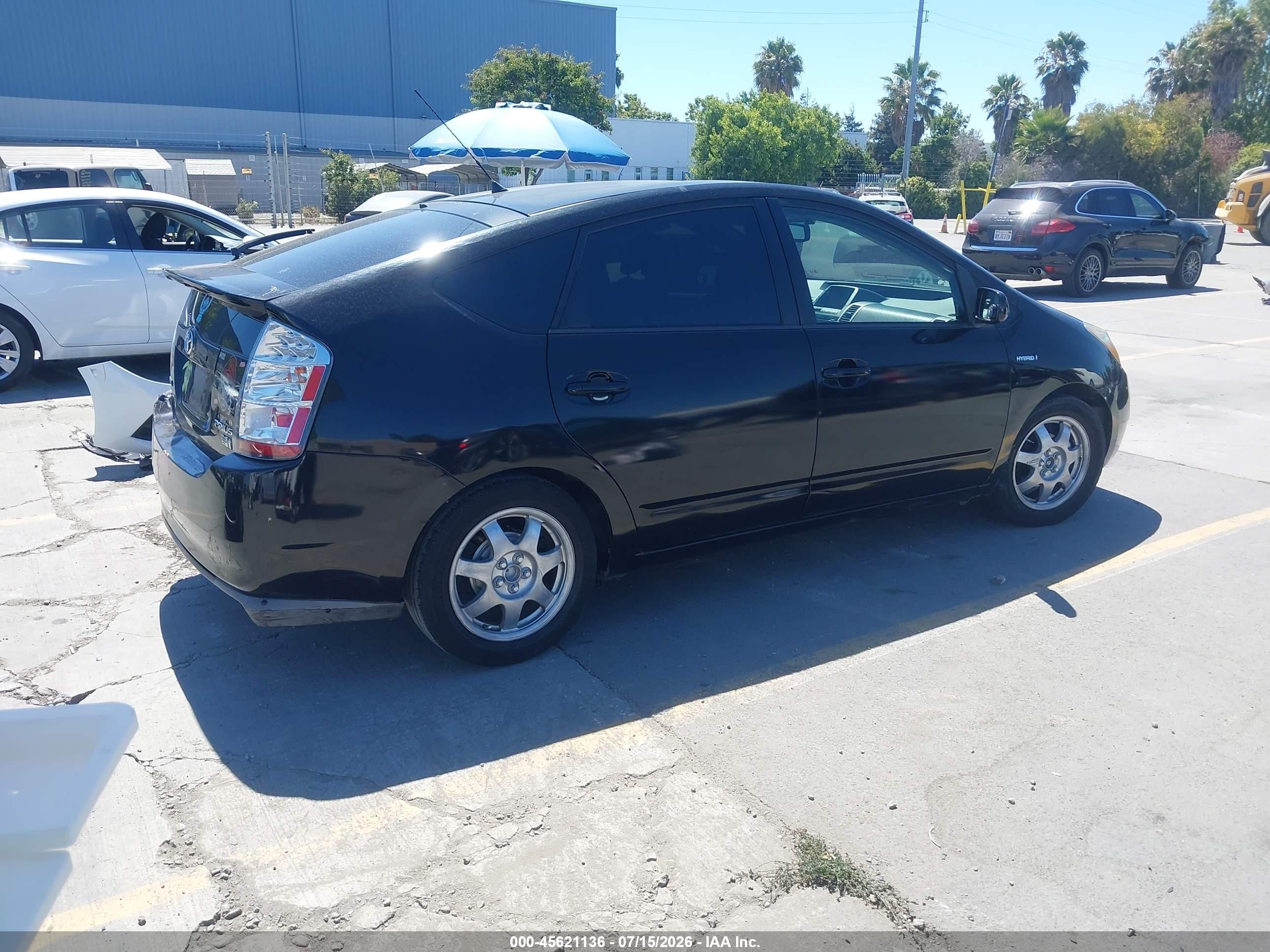 2007 Toyota Prius Touring Black vin: JTDKB20U473274487