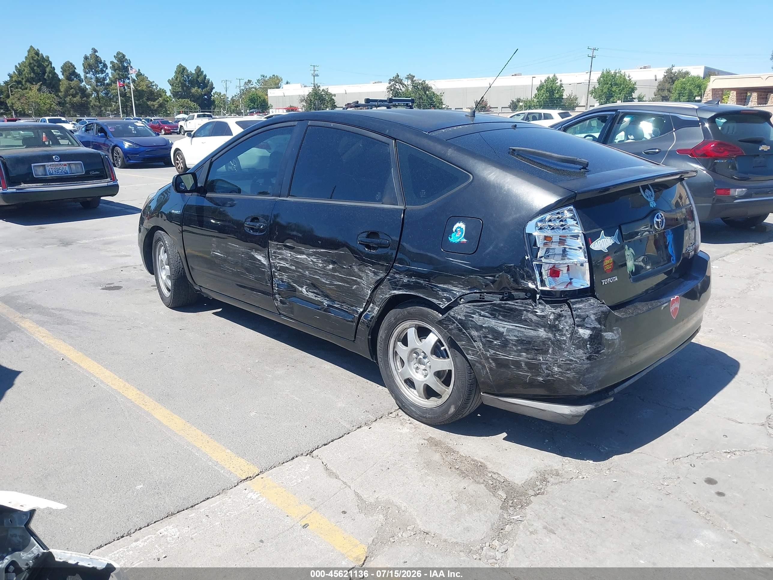 2007 Toyota Prius Touring Black vin: JTDKB20U473274487