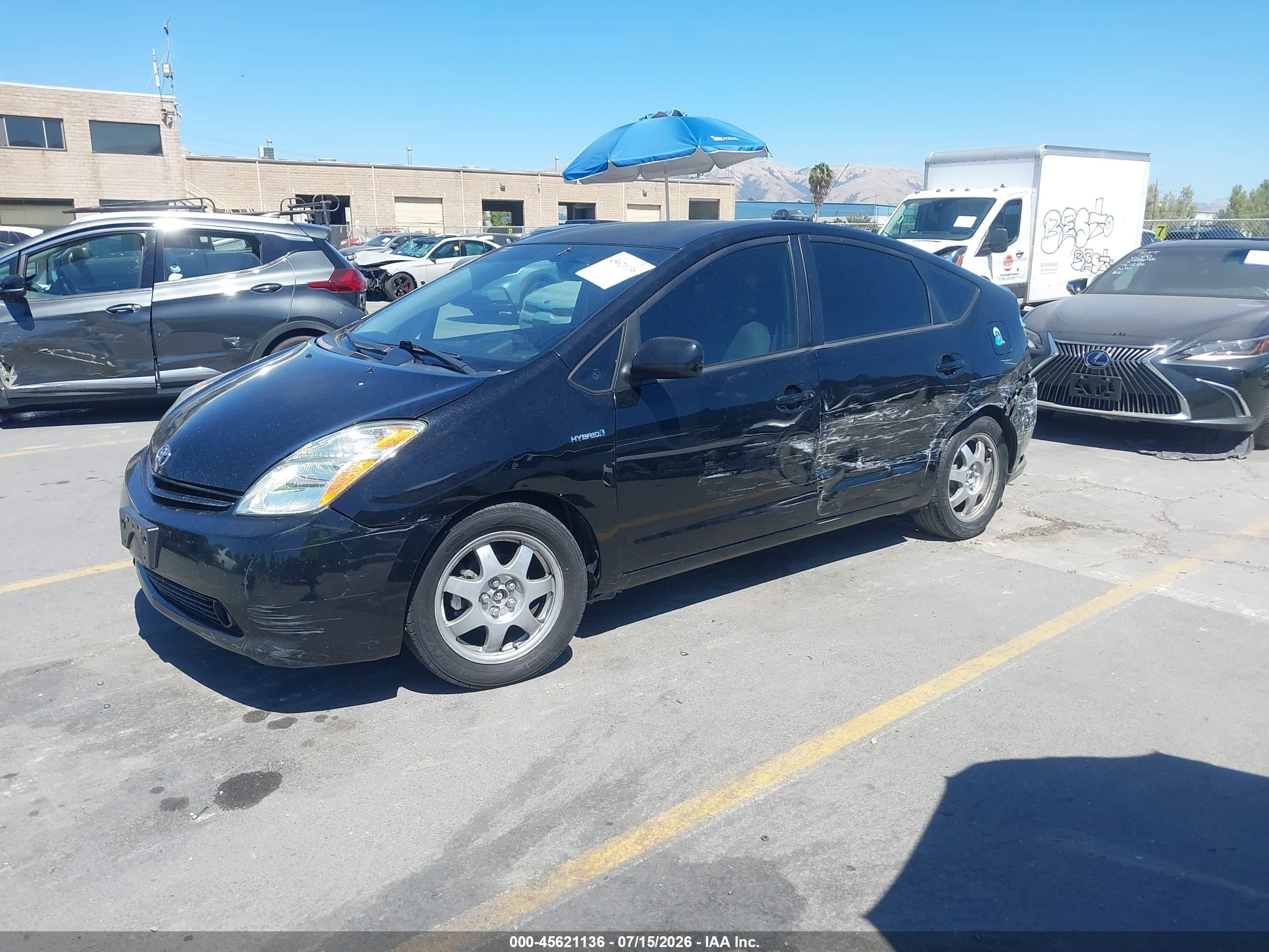 2007 Toyota Prius Touring Black vin: JTDKB20U473274487