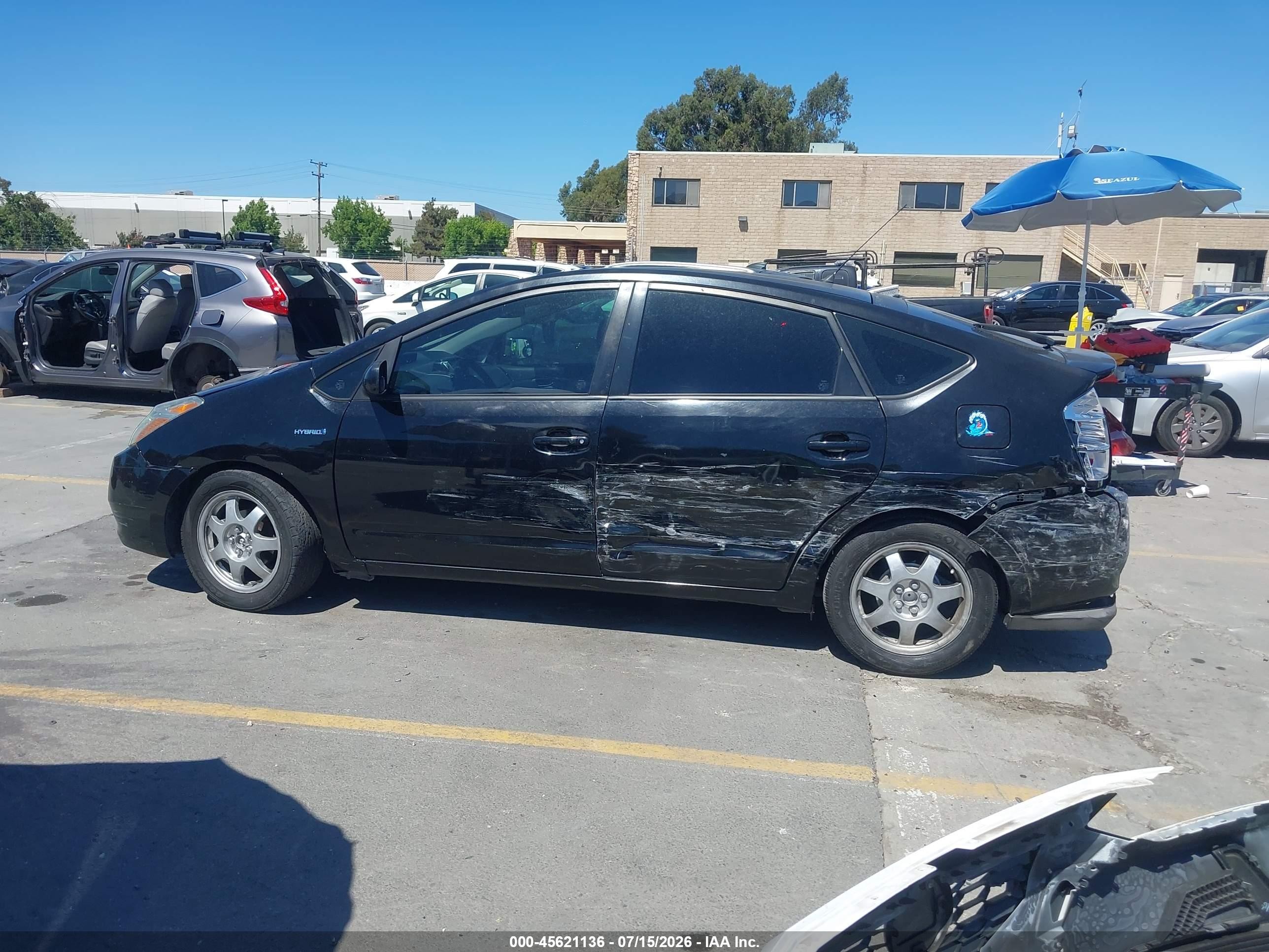 2007 Toyota Prius Touring Black vin: JTDKB20U473274487